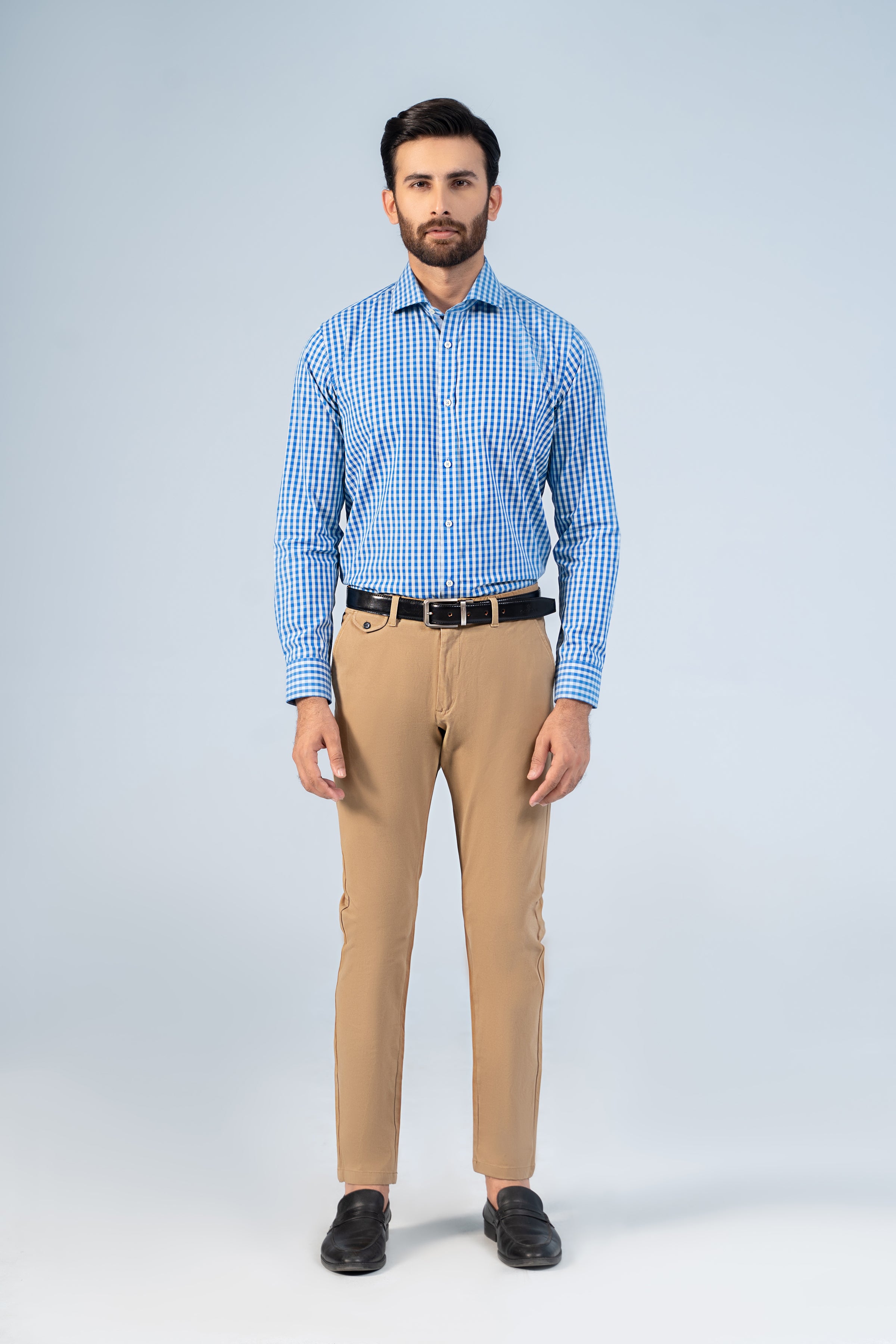 SEMI FORMAL SHIRT BLUE CHECK