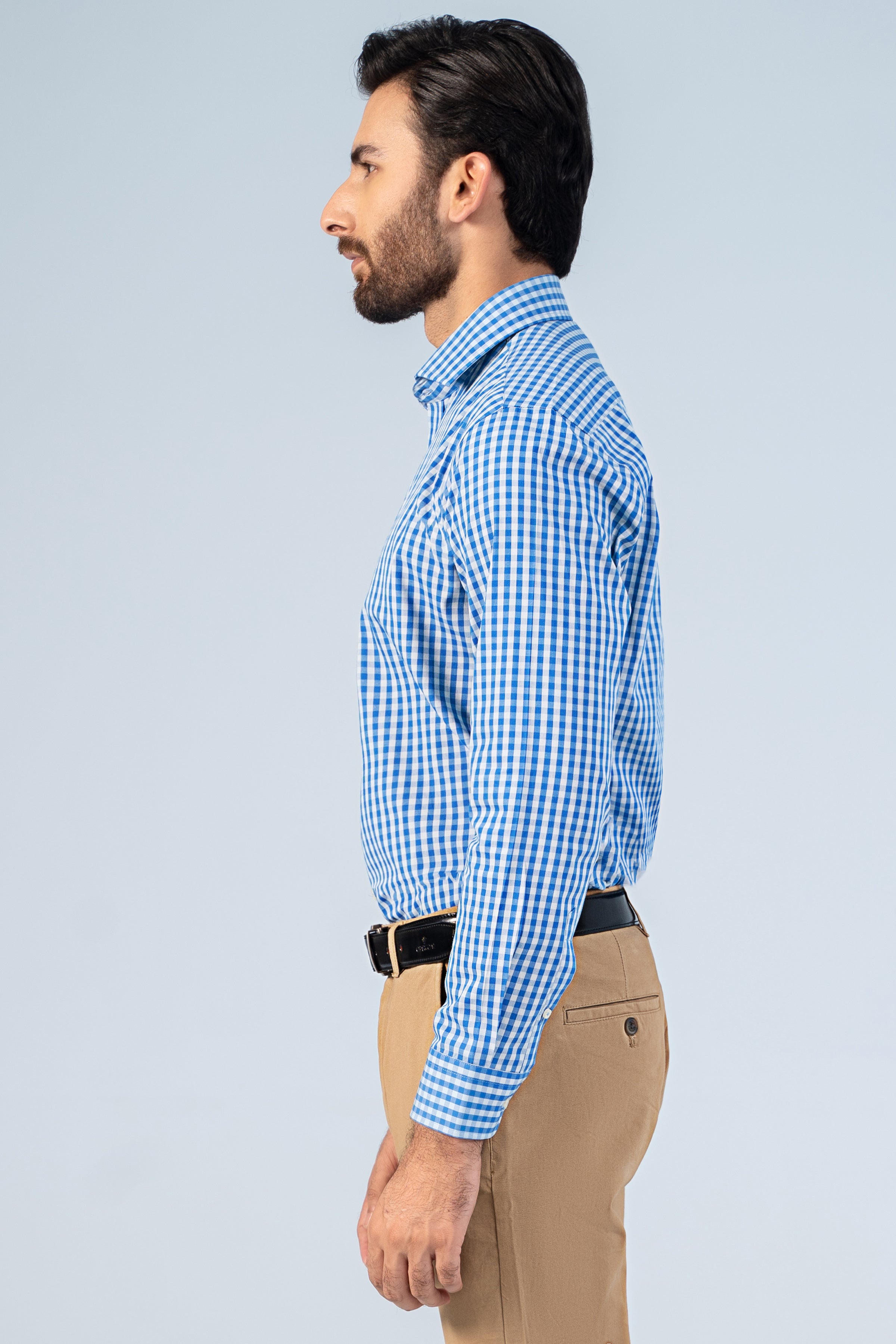 SEMI FORMAL SHIRT BLUE CHECK