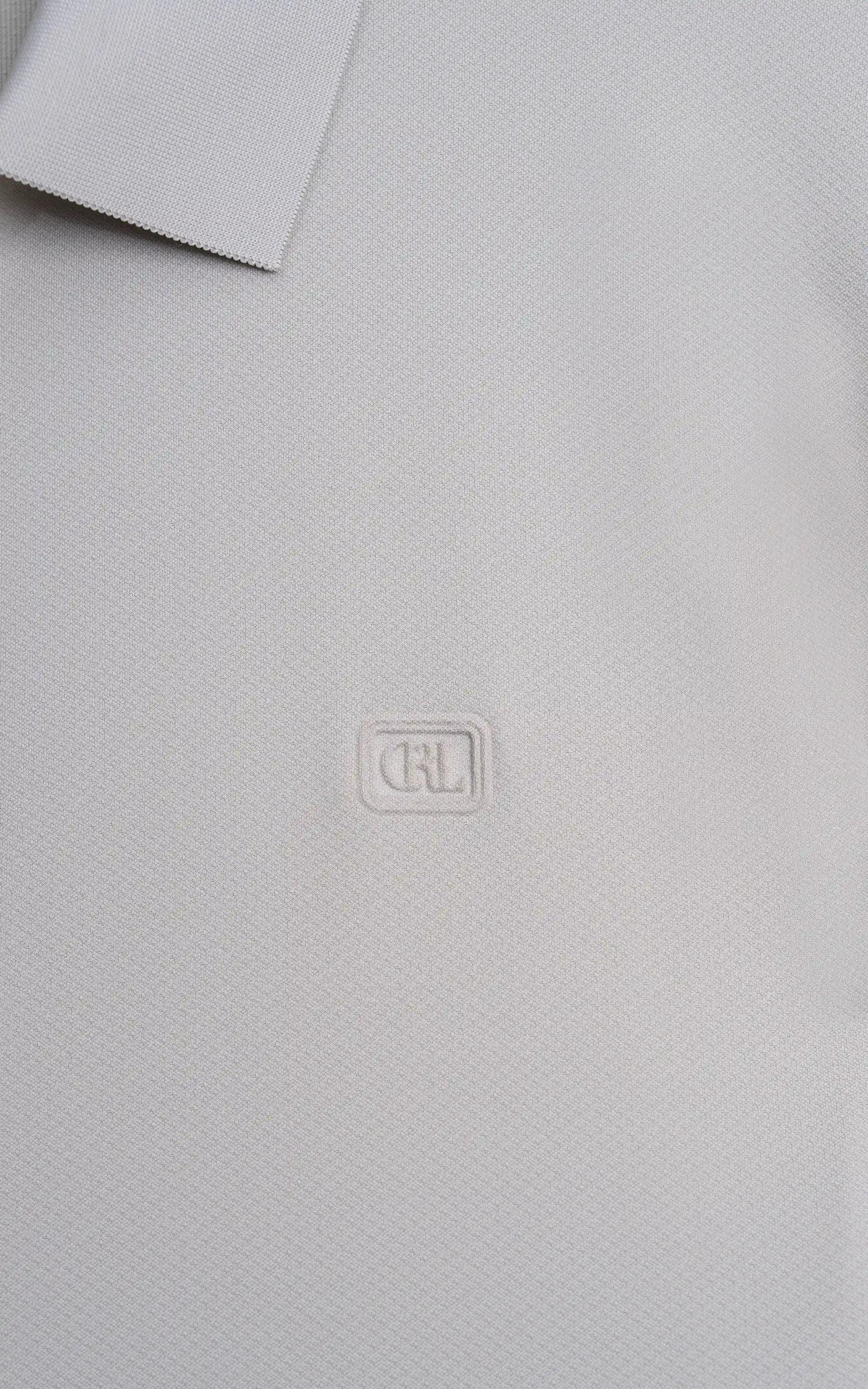 SMART FIT PREMIUM ZIP POLO SHIRT STONE