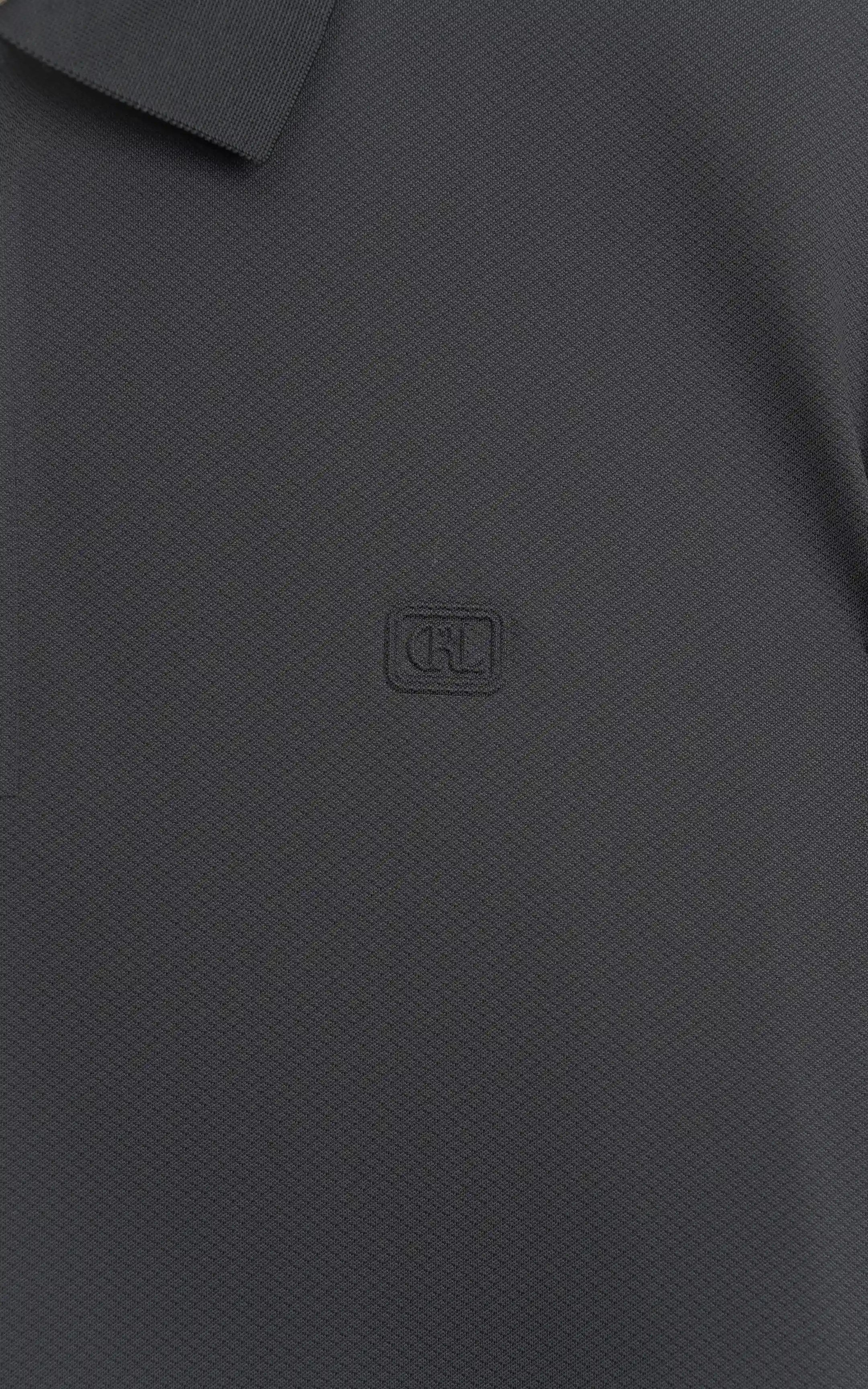 SMART FIT PREMIUM ZIP POLO SHIRT DARK GREY