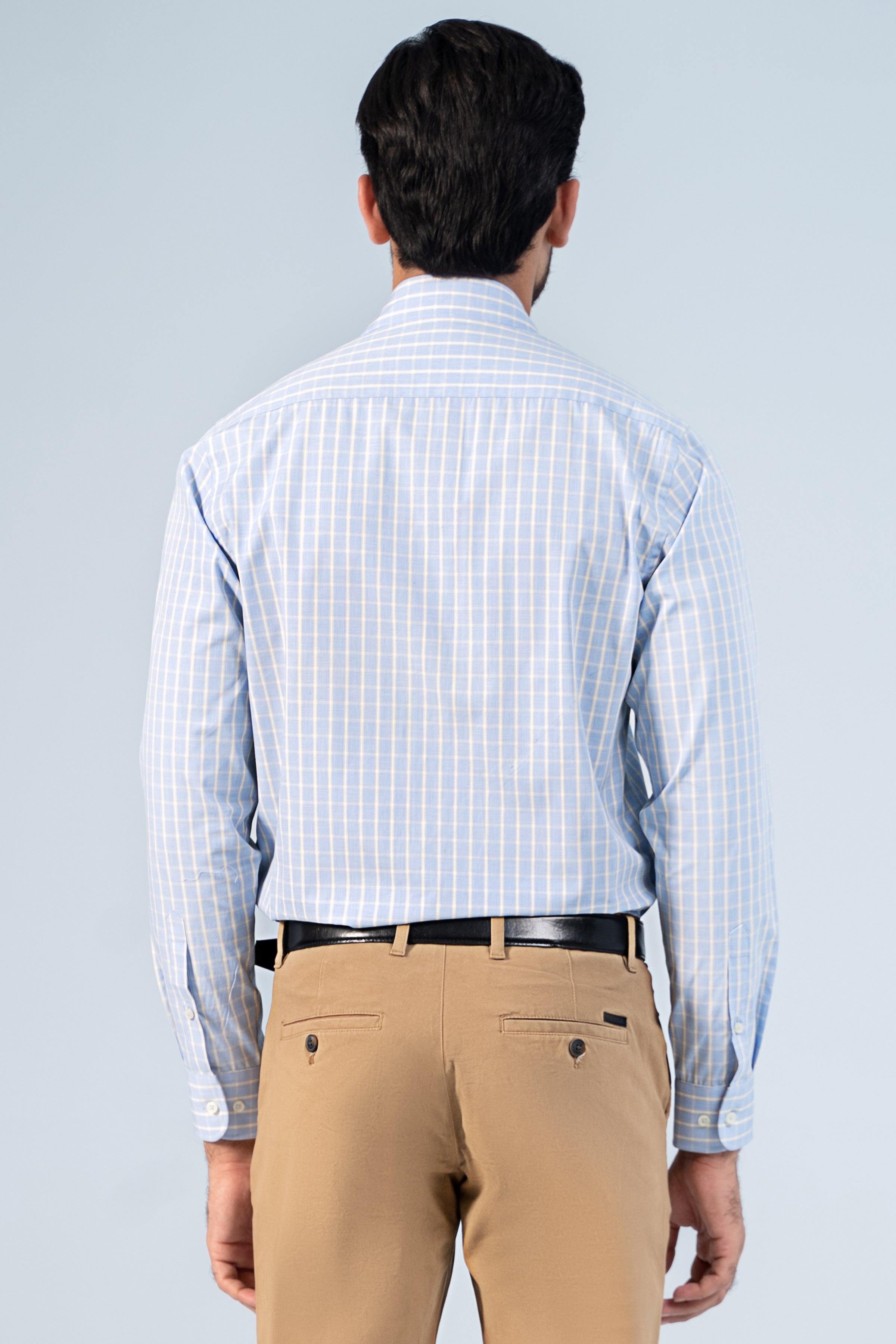 SEMI FORMAL SHIRT SKY BLUE CHECK