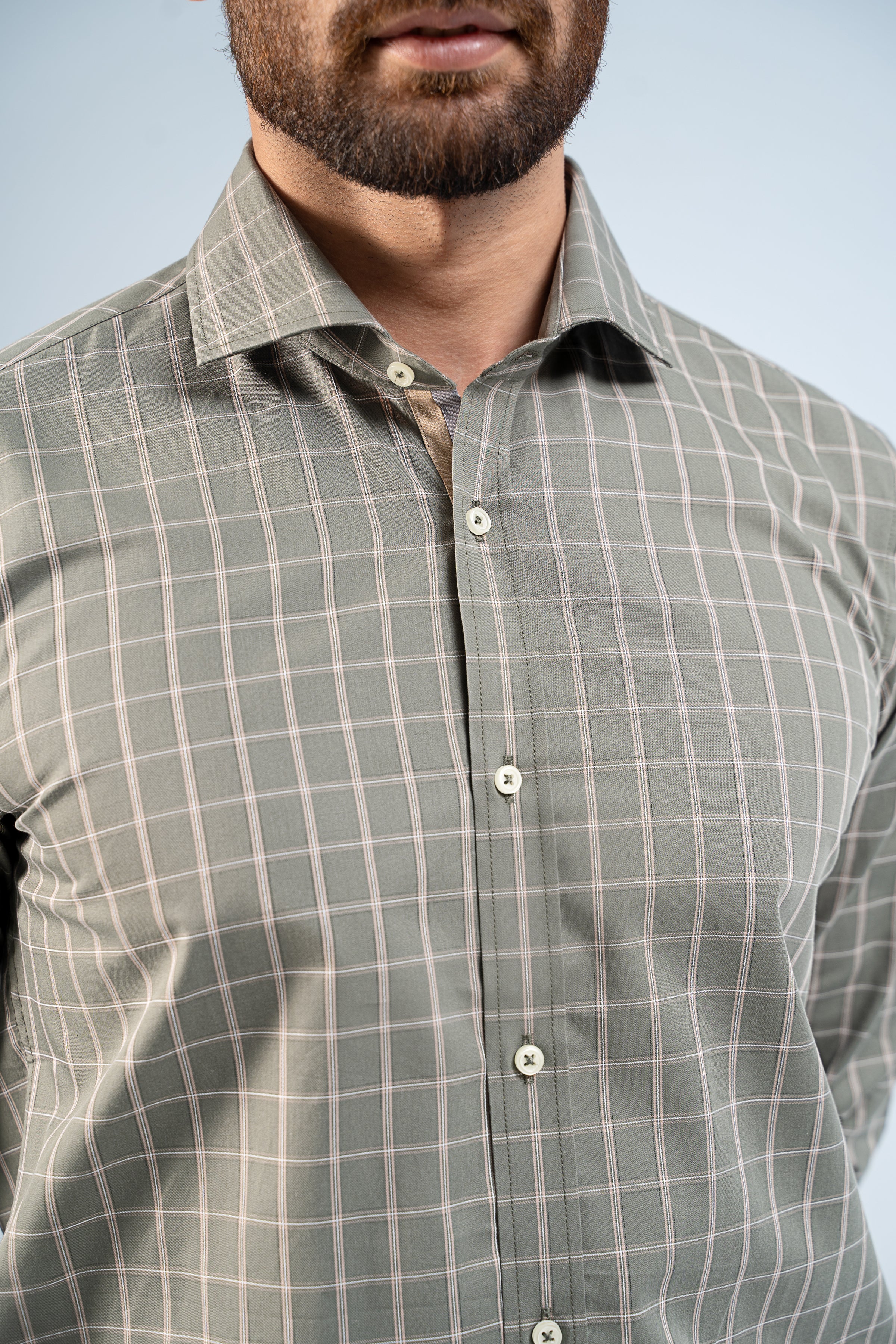 SEMI FORMAL SHIRT GREEN CHECK