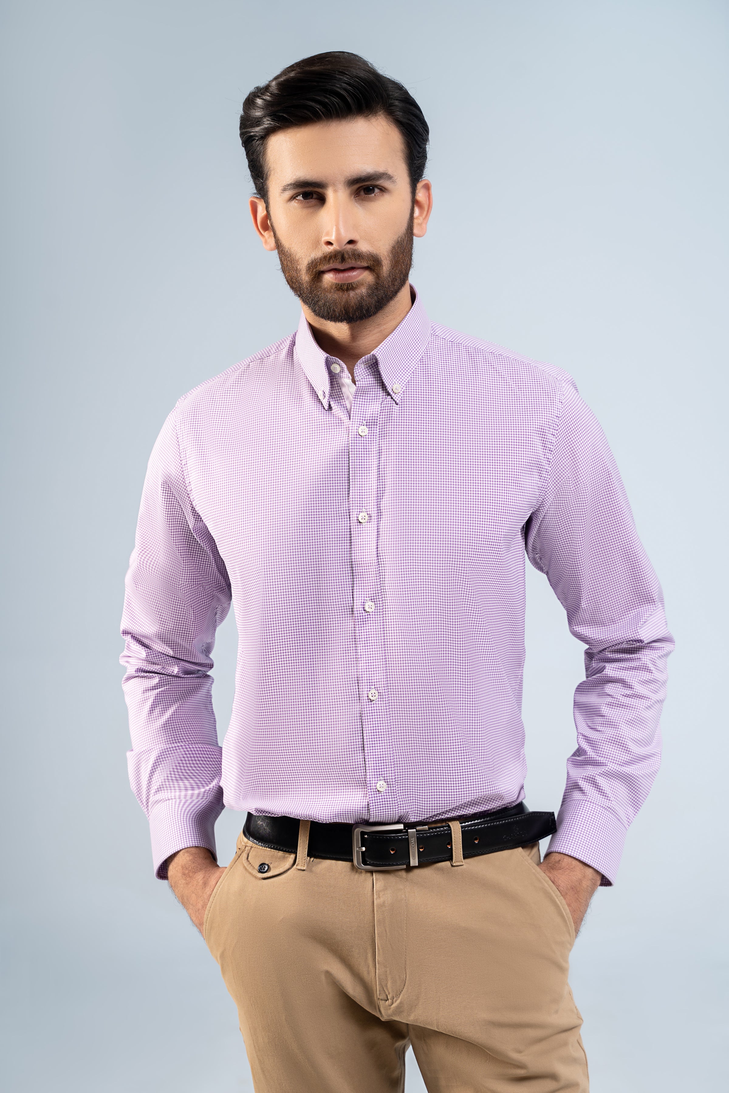 SEMI FORMAL SHIRTS PURPLE - Charcoal Clothing