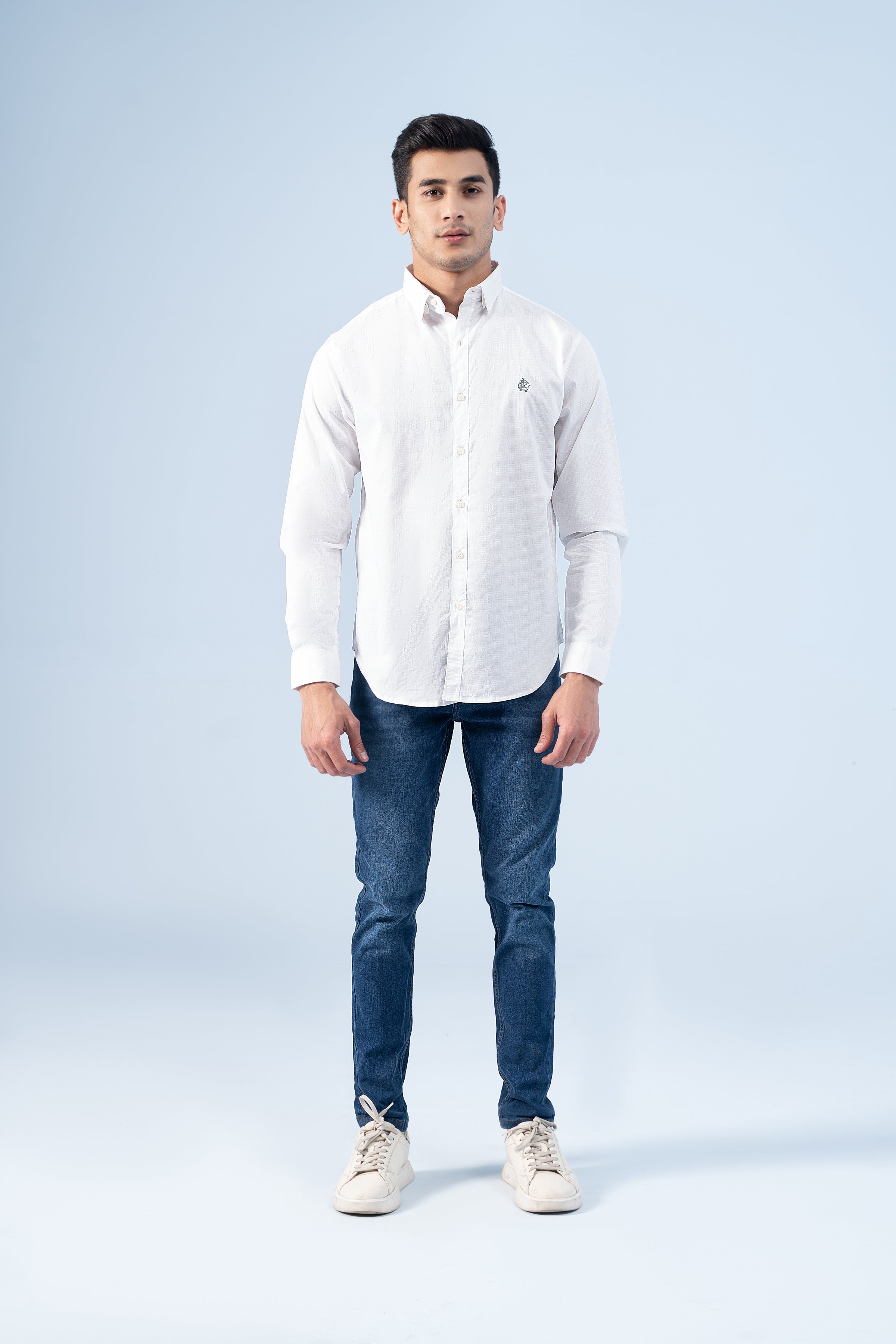 CASUAL SHIRT WHITE - Charcoal Clothing