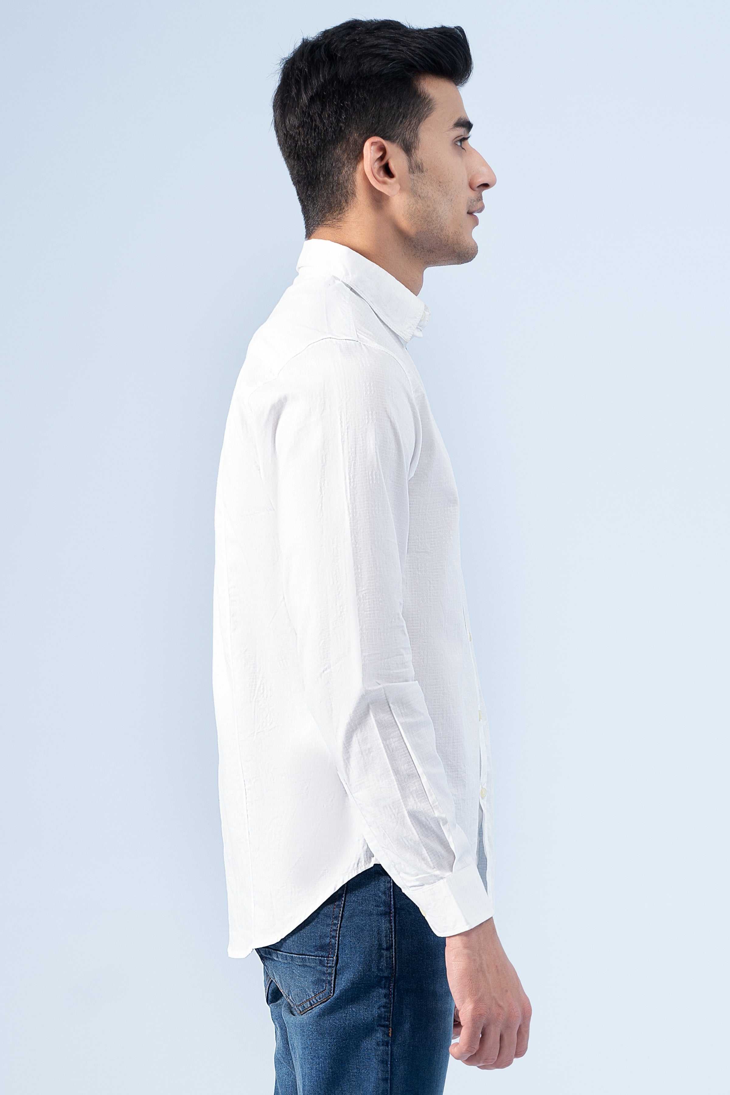 CASUAL SHIRT WHITE - Charcoal Clothing