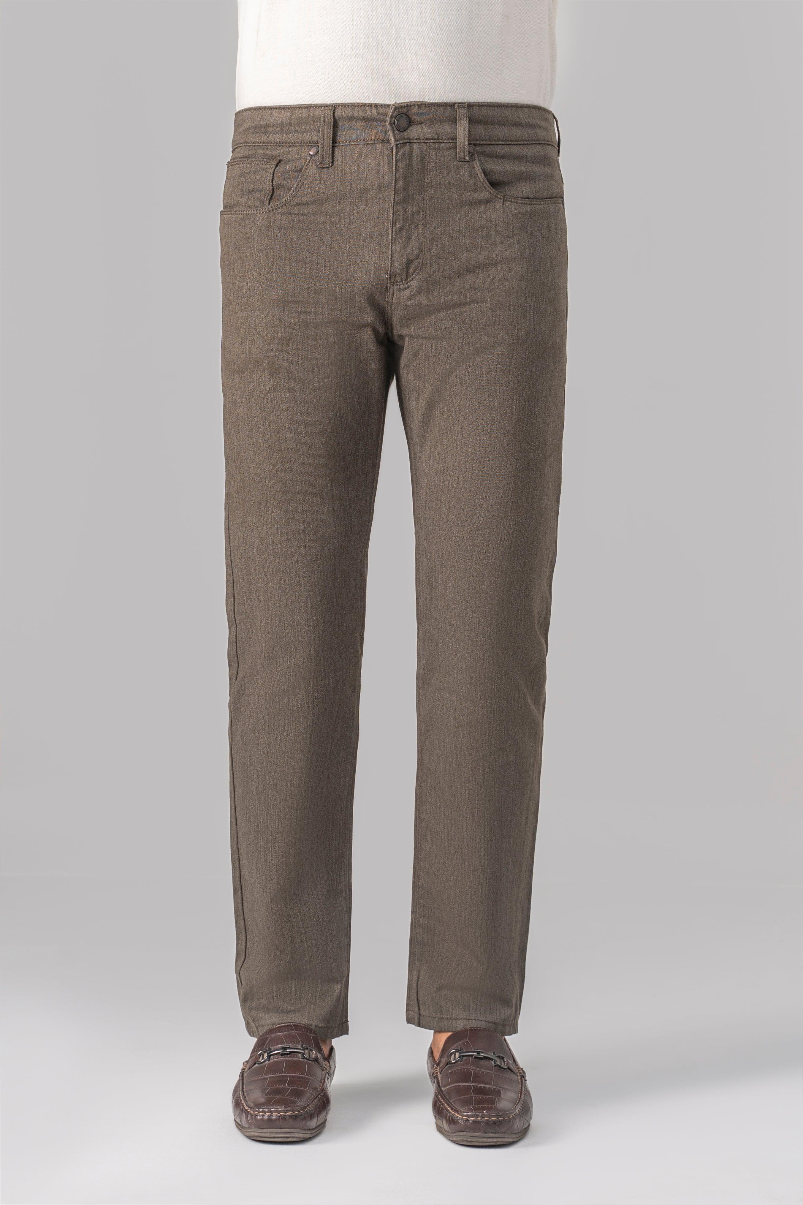 CASUAL PANT STRAIGHT FIT OLIVE