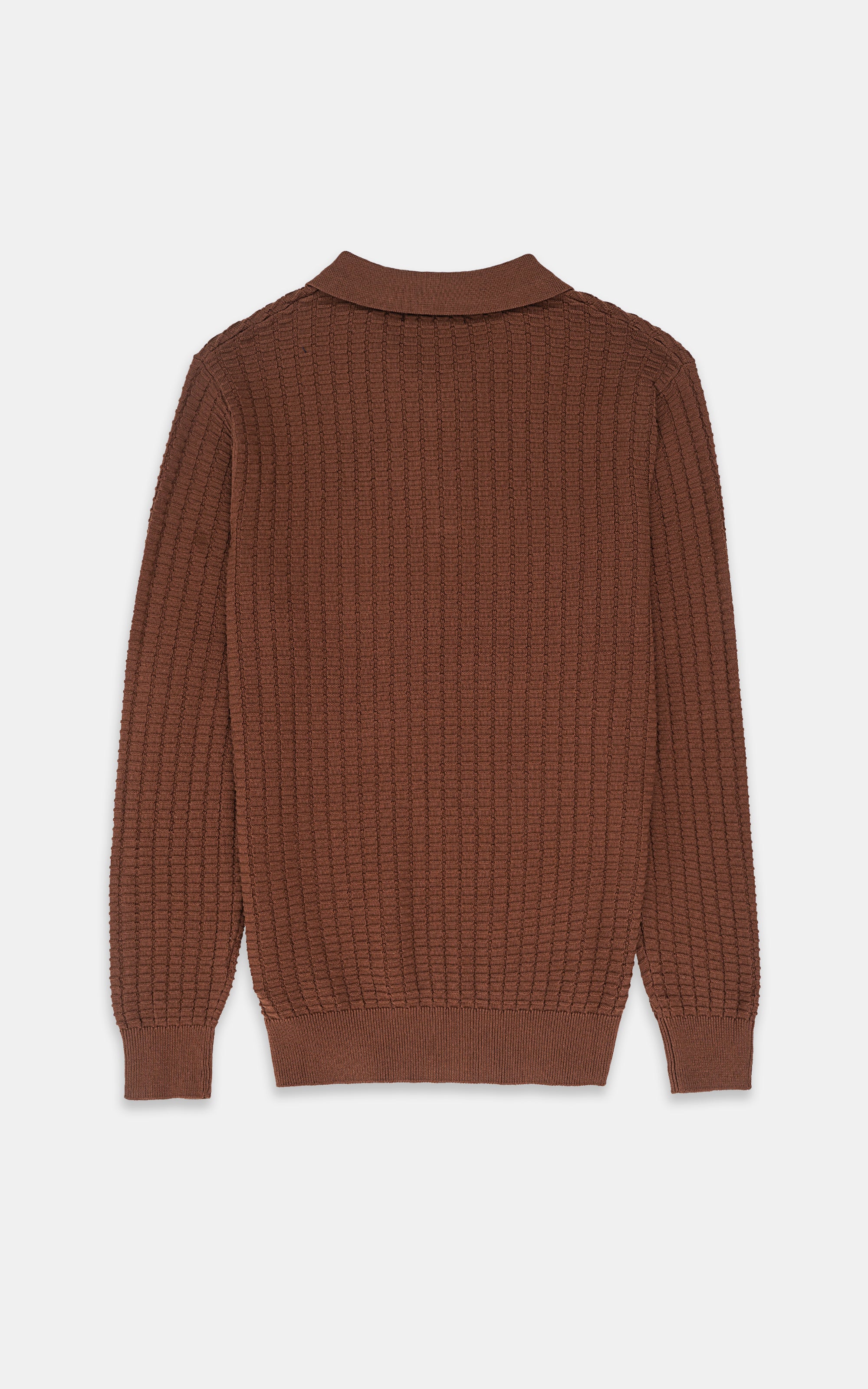 CLASSIC POLO SWEATER BROWN
