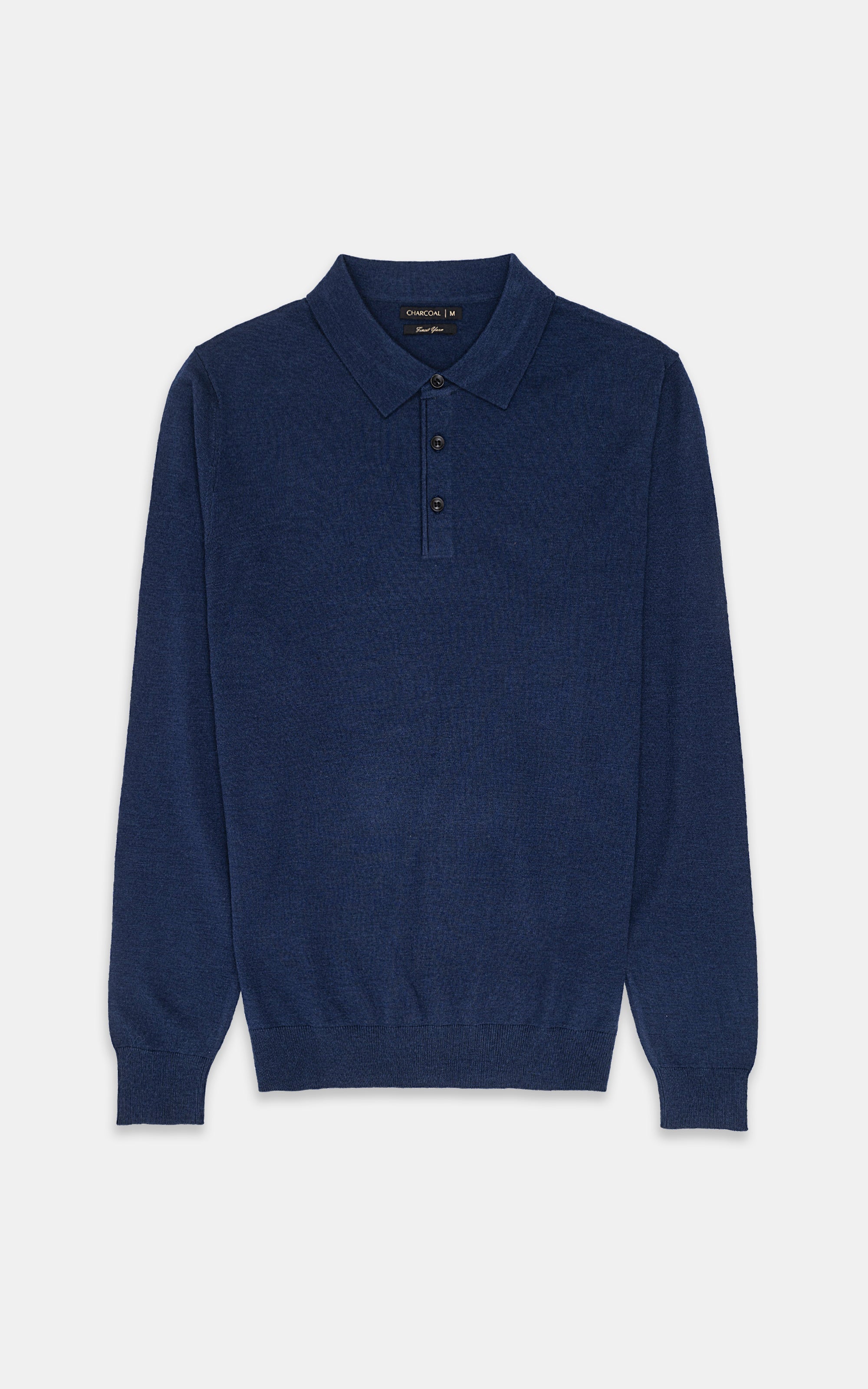 SWEATER WITH COLLAR NAVY