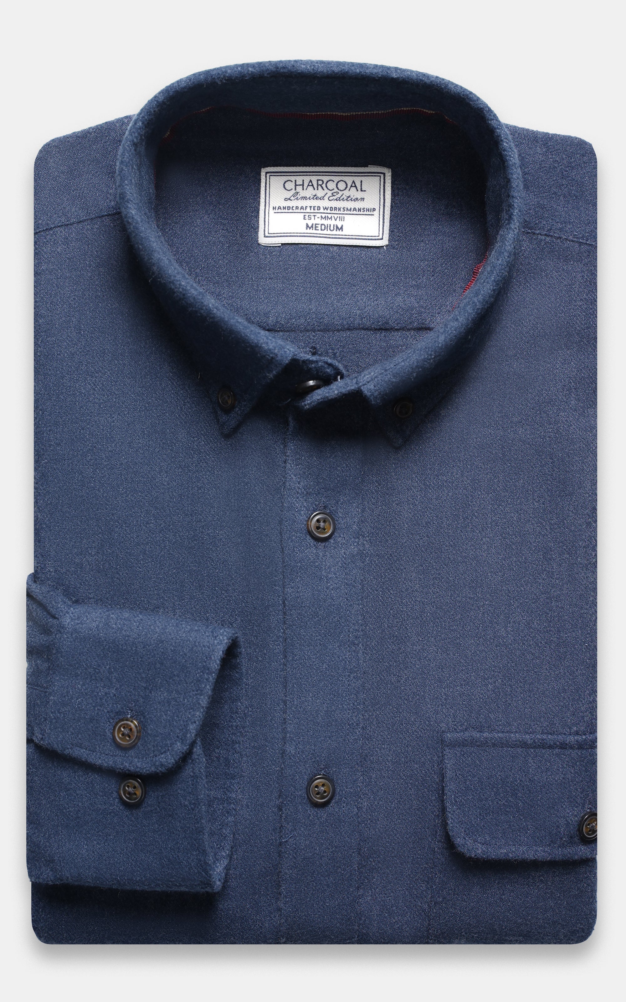 WOOLEN LIMITED EDITION SHIRT BLUE