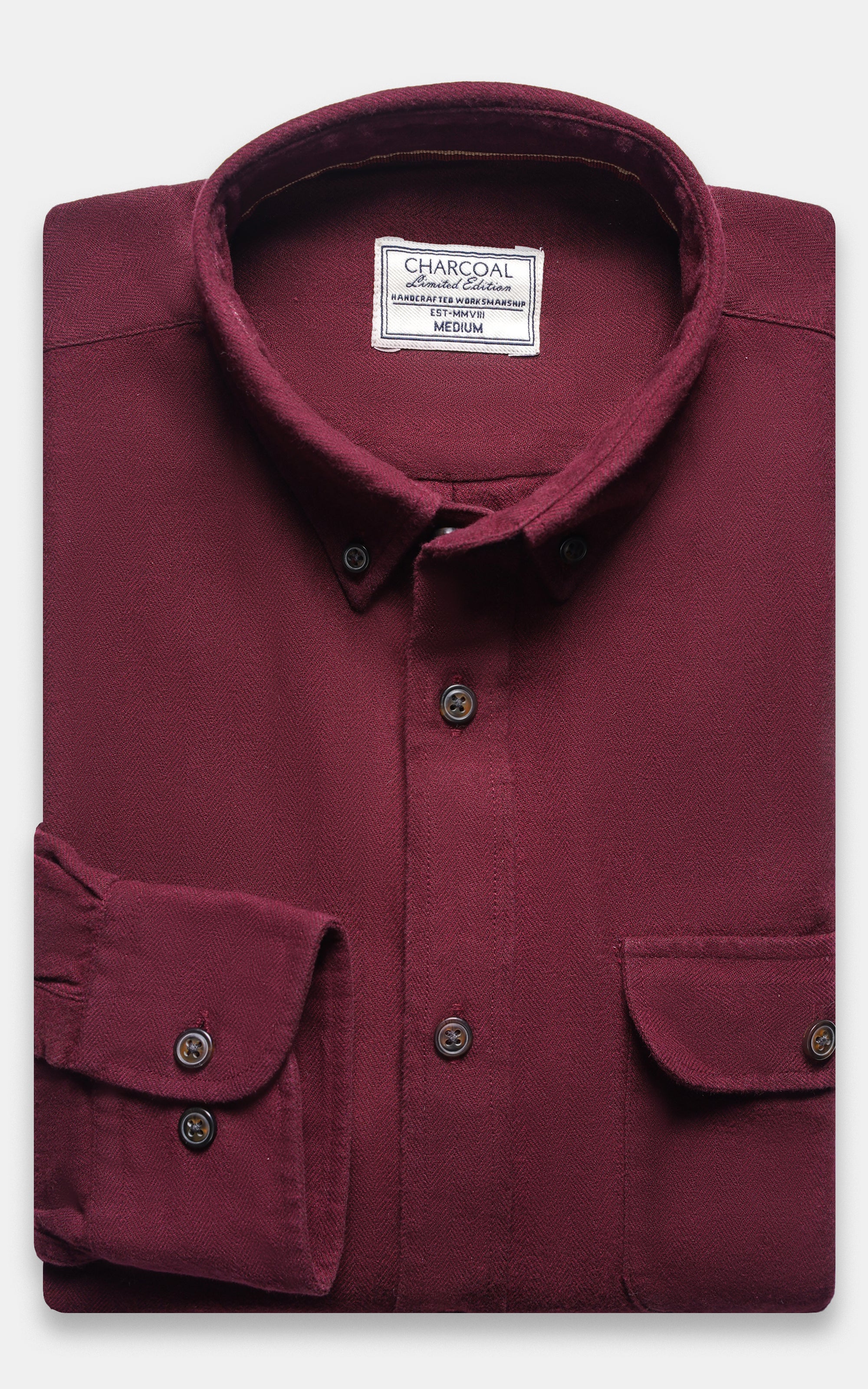 WOOLEN LIMITED EDITION SHIRT MAROON