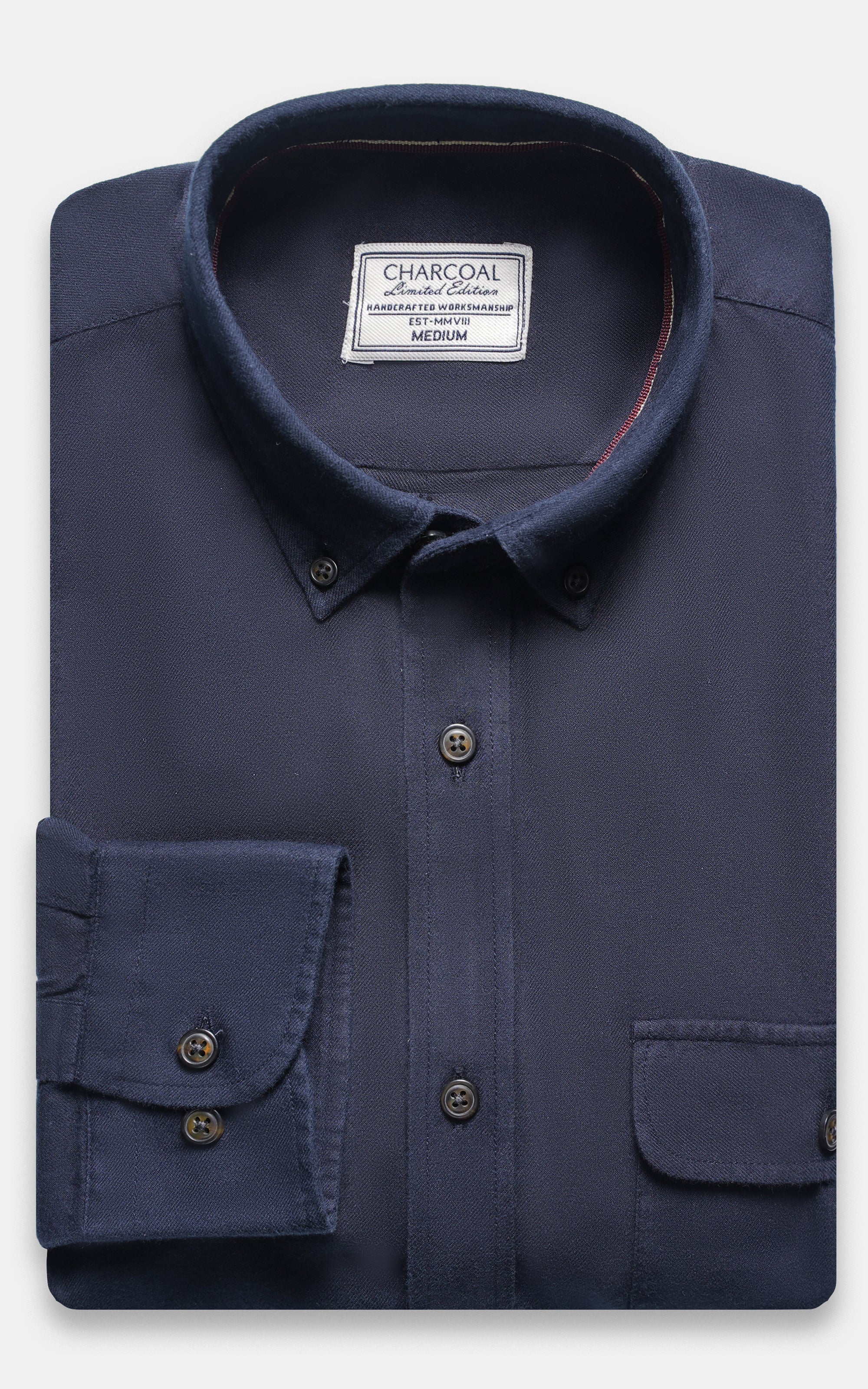 WOOLEN LIMITED EDITION SHIRT NAVY