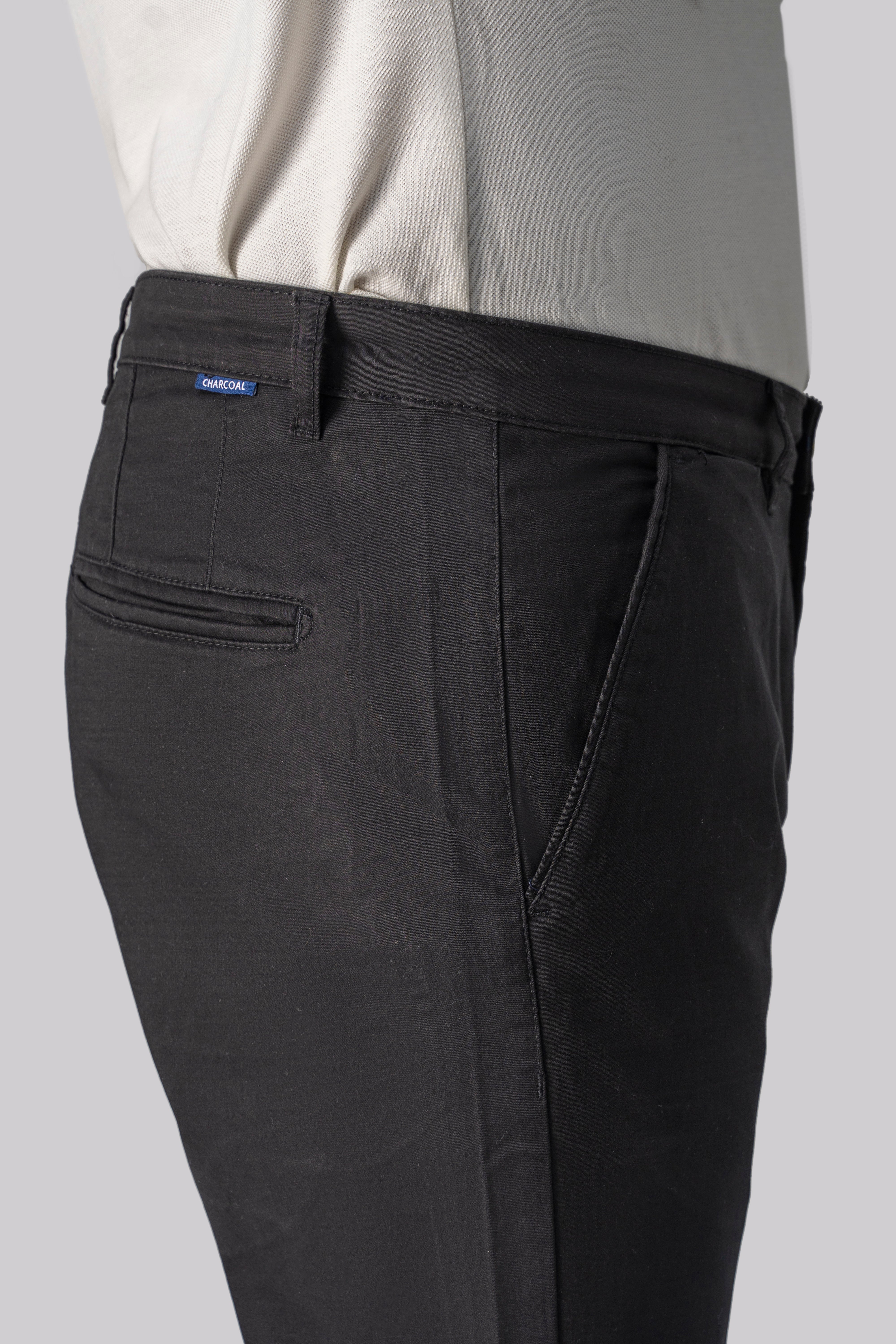 CASUAL PANT CROSS POCKET BLACK