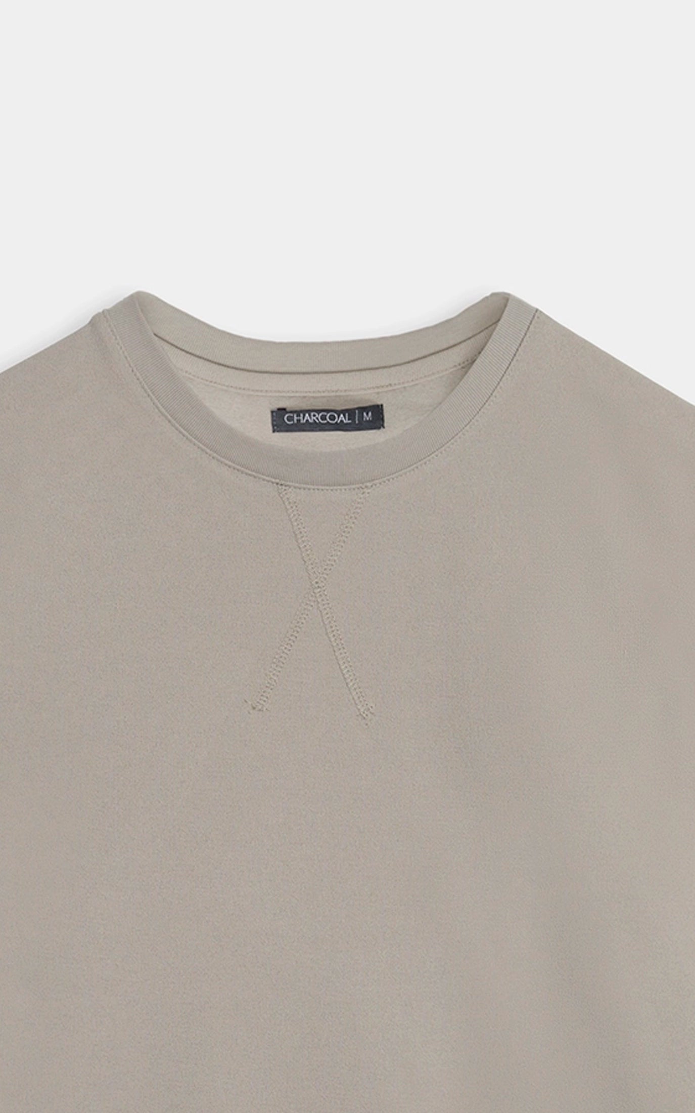 CREW NECK OVERSIZED T-SHIRT KHAKI
