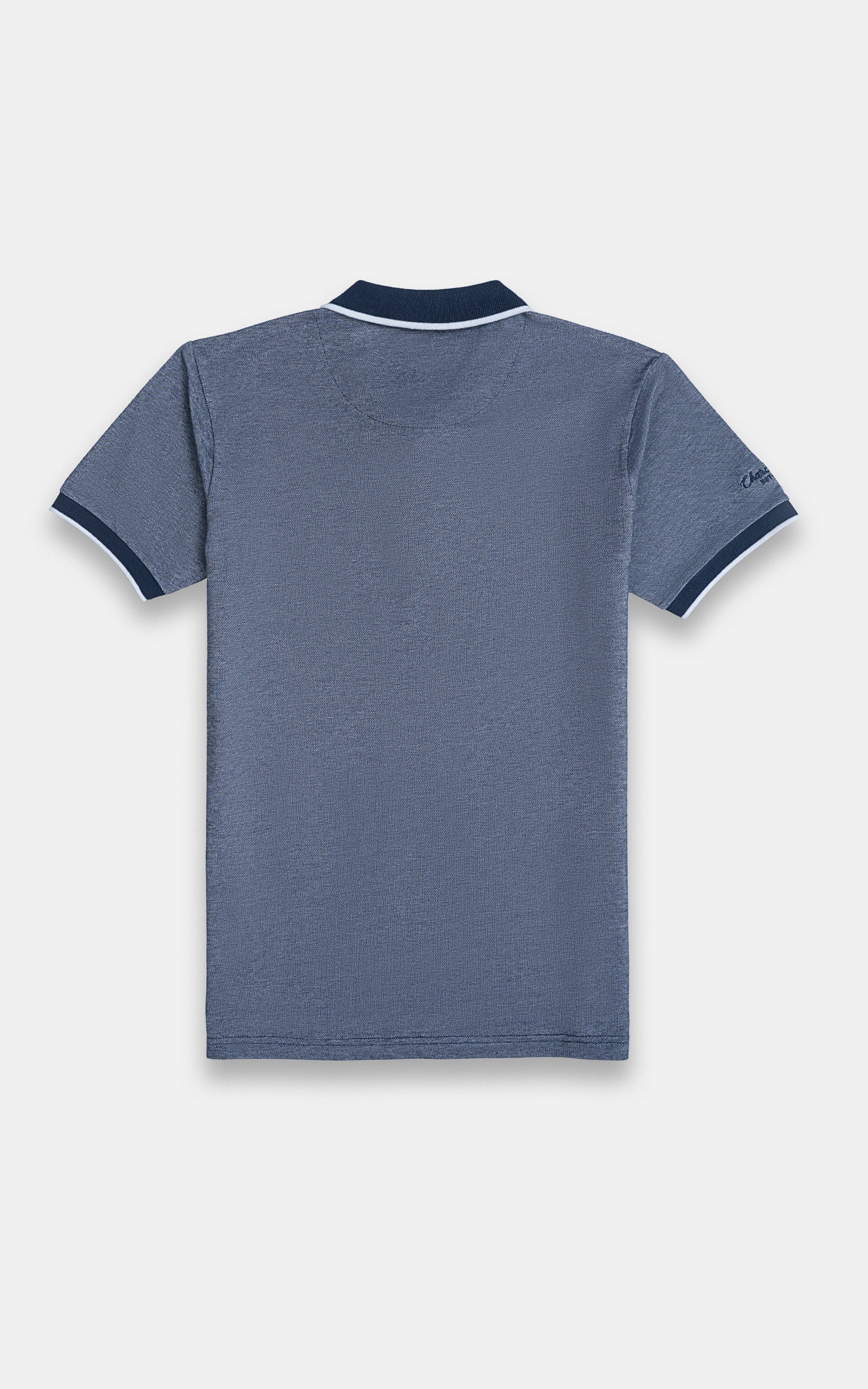 BIRD EYE TIPPING POLO NAVY