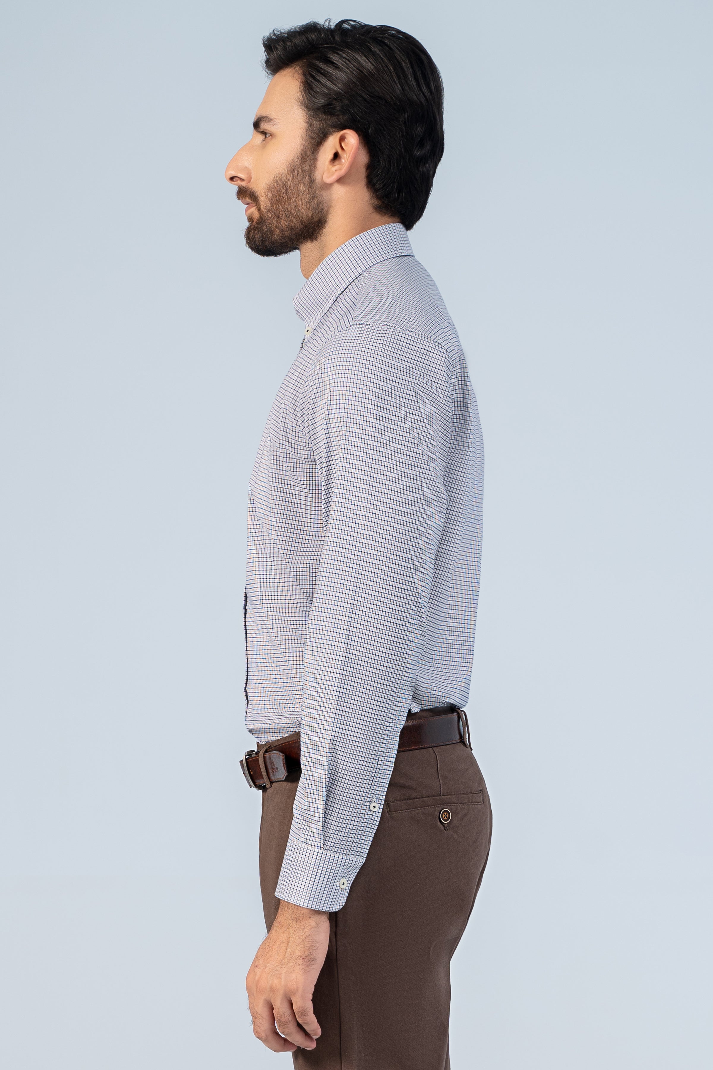 SEMI FORMAL SHIRTS BLUSIH GREY - Charcoal Clothing