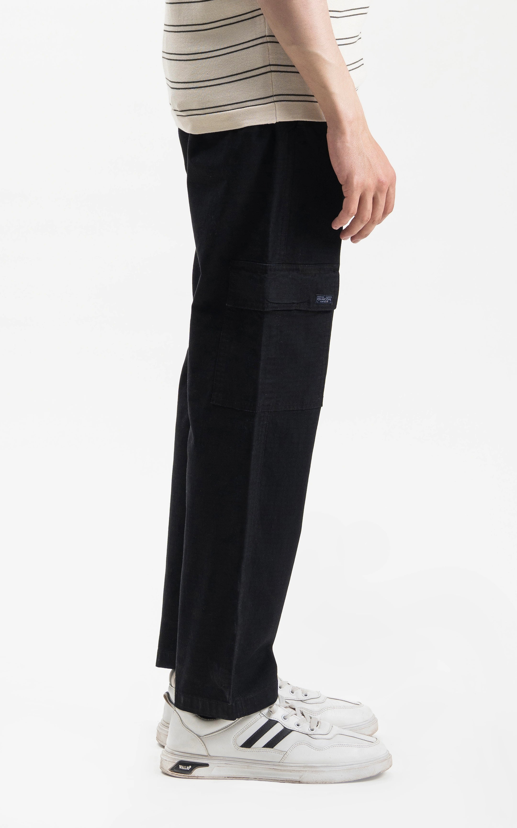 CARGO TROUSER STRAIGHT FIT BLACK