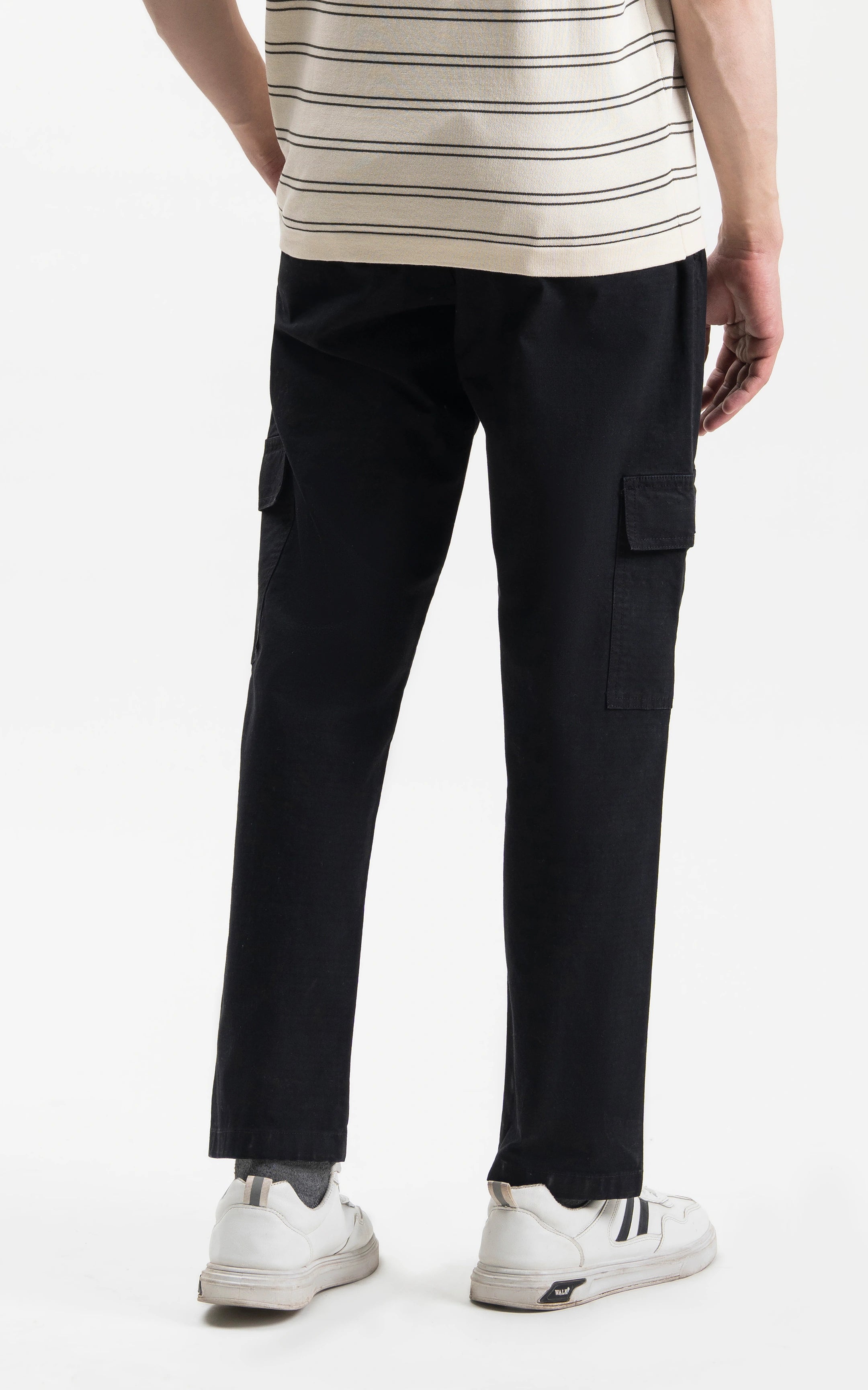 CARGO TROUSER STRAIGHT FIT BLACK