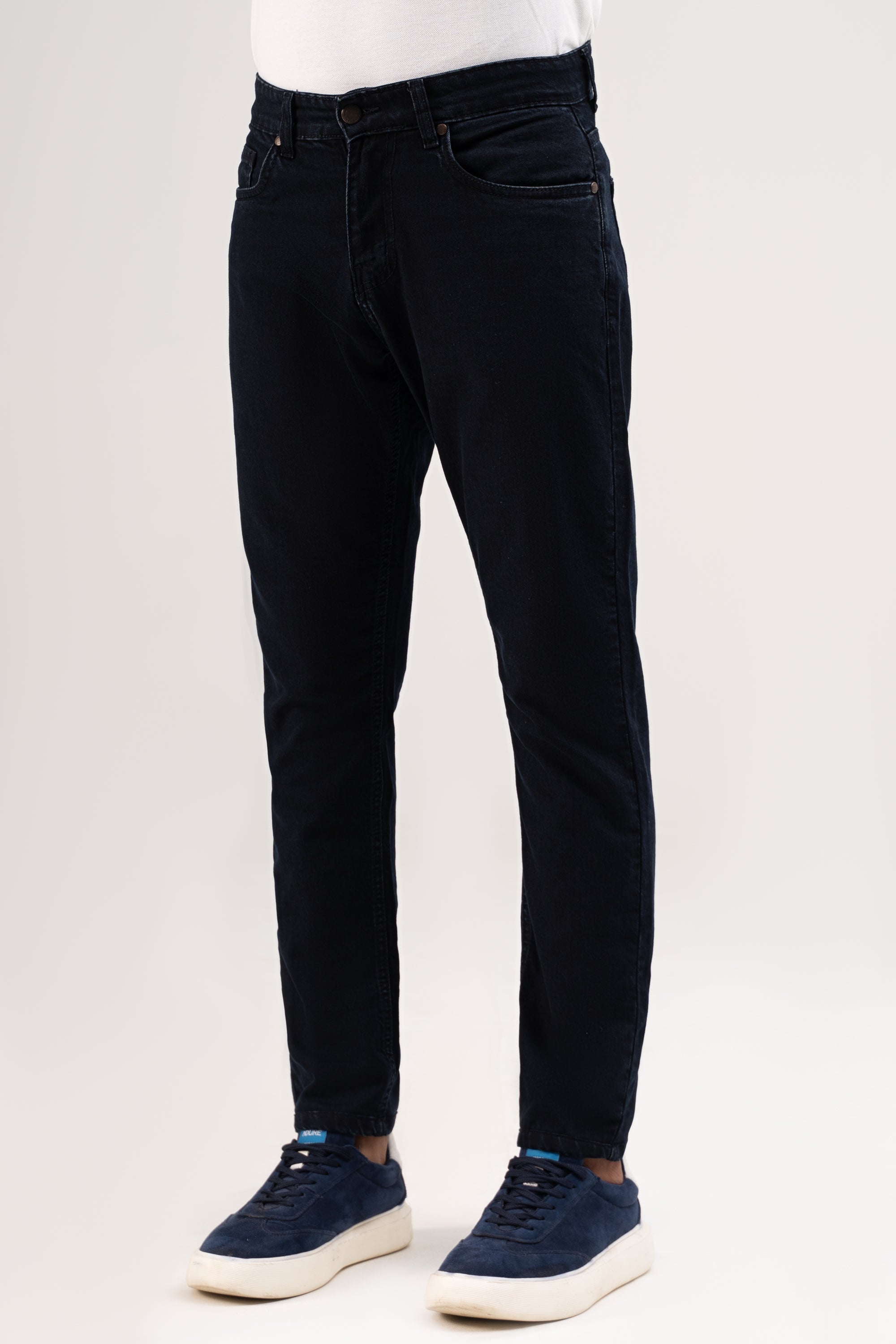 SLIM LEG DENIM JEANS NAVY BLUE