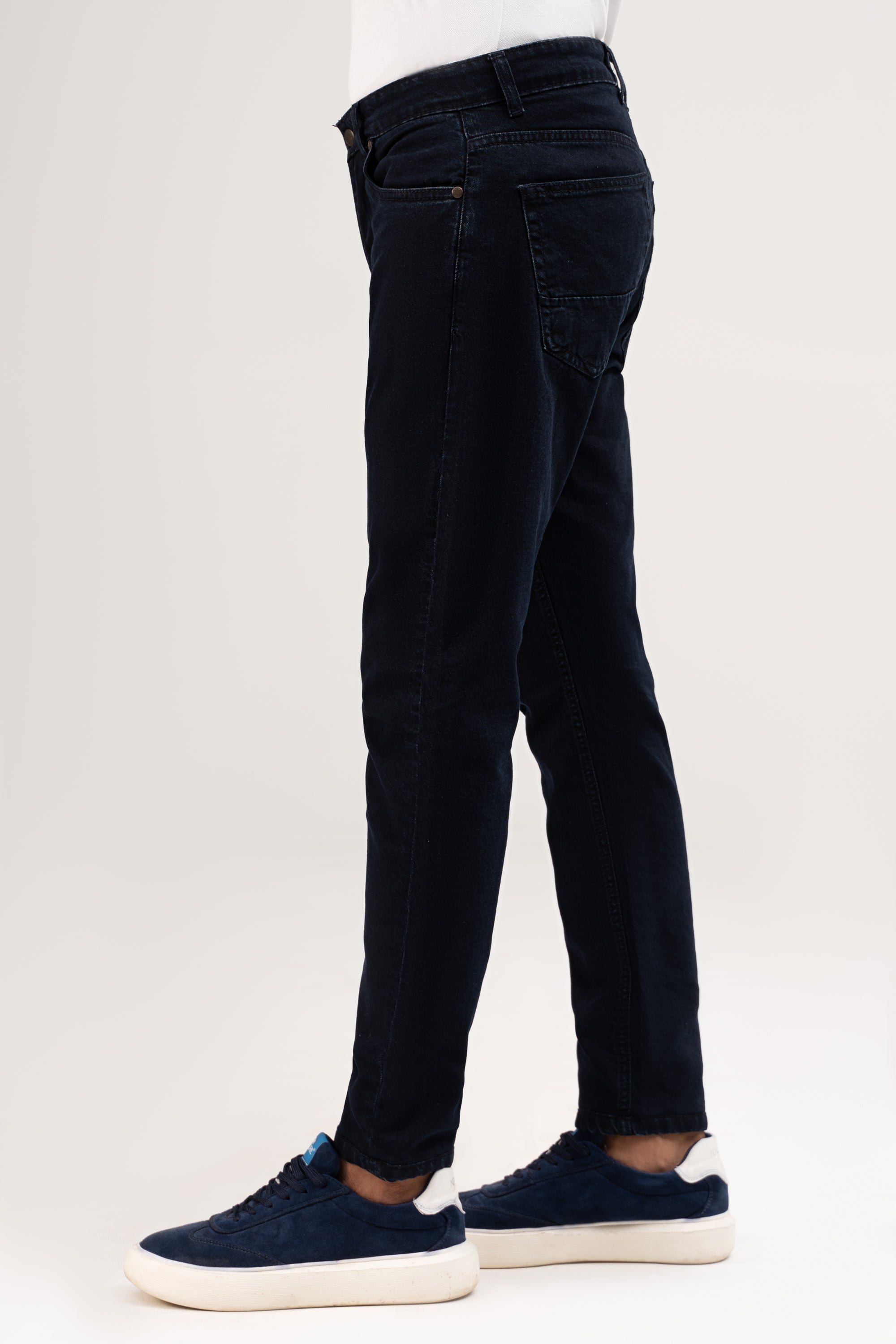 SLIM LEG DENIM JEANS NAVY BLUE