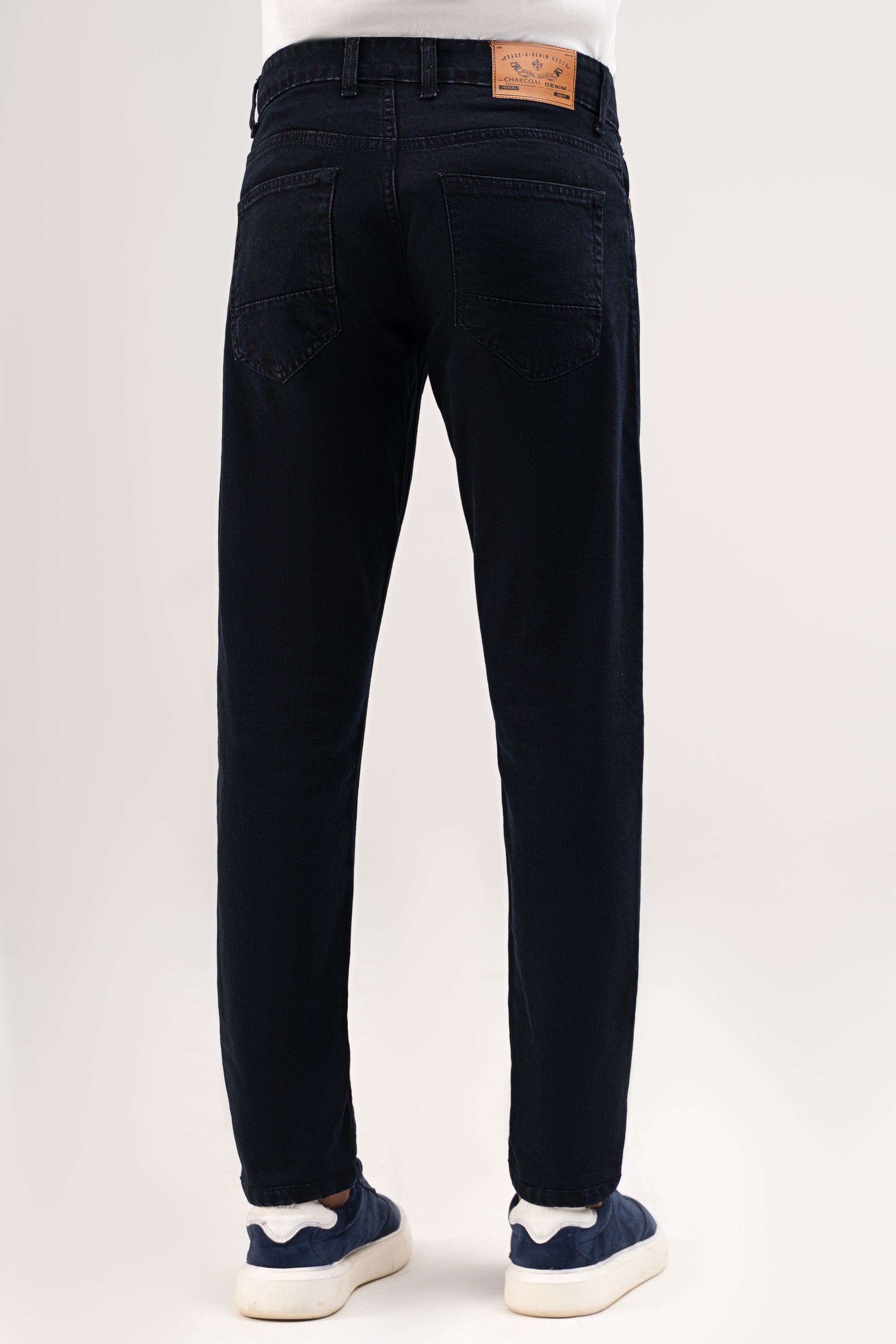 SLIM LEG DENIM JEANS NAVY BLUE