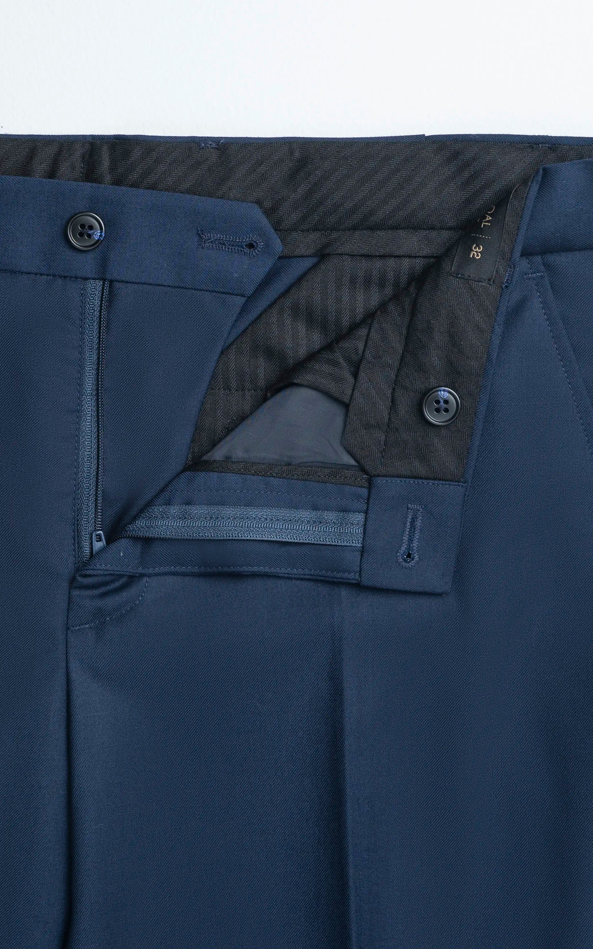 Adjustable Waist Dress Pant Navy