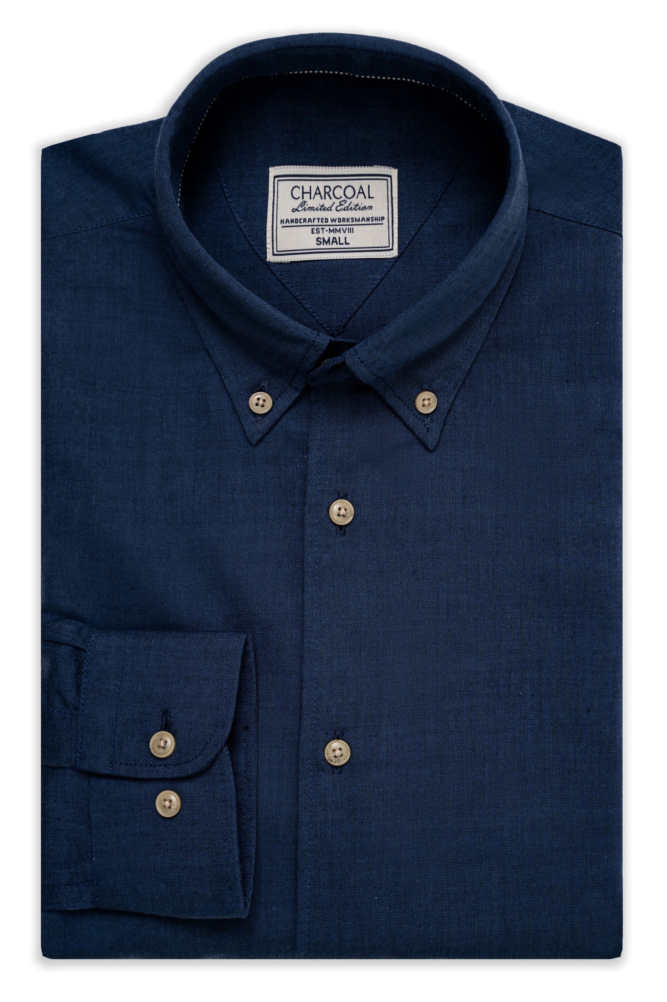 LIMITED EDITION LINEN FABRIC SHIRT DARK NAVY