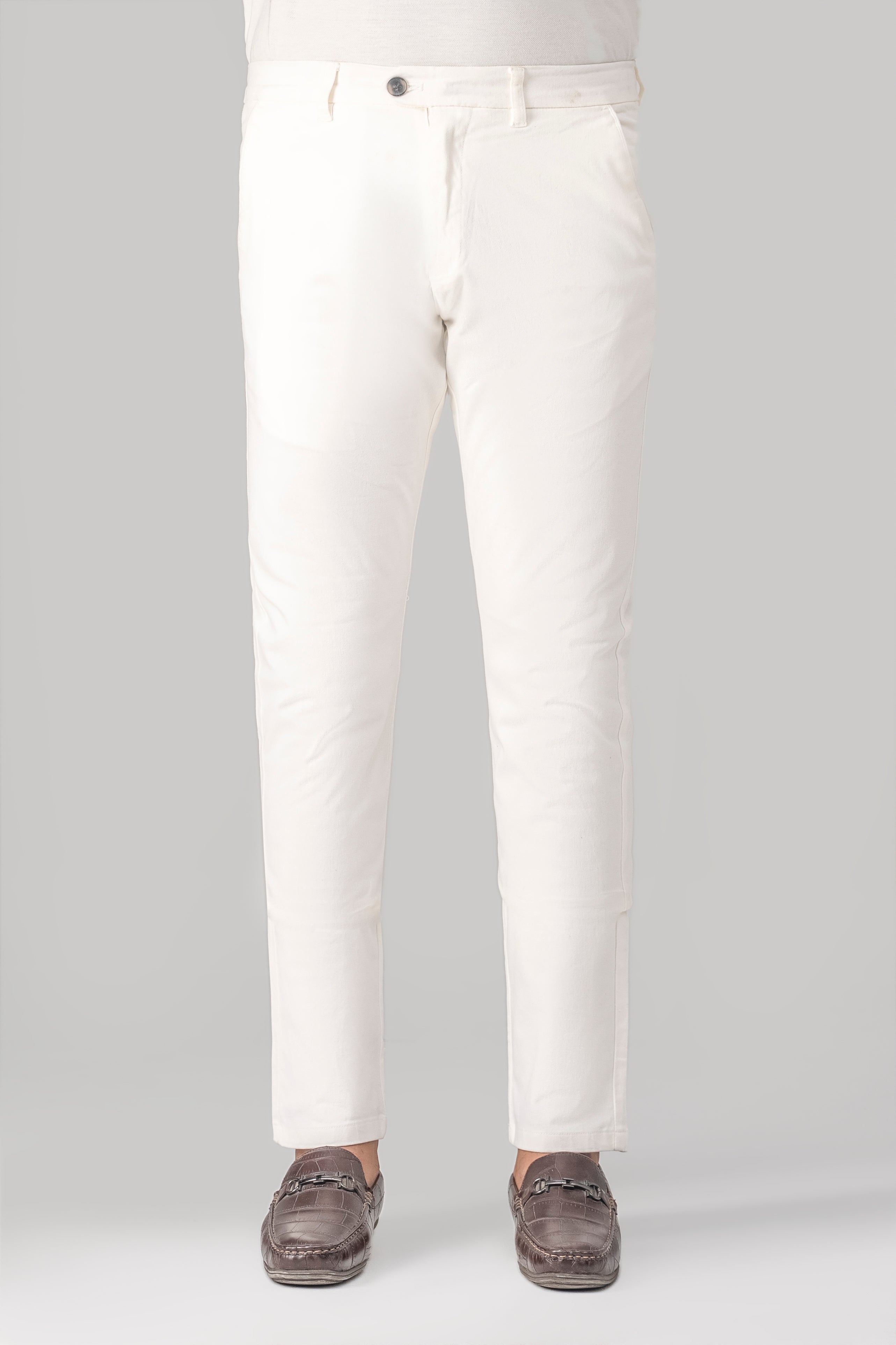 CASUAL PANT CROSS POCKET WHITE