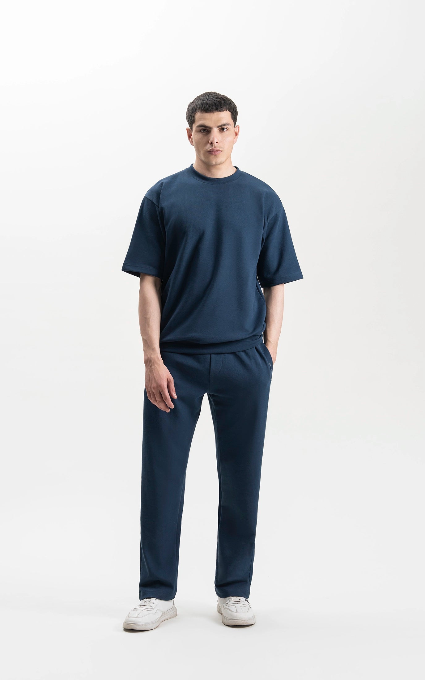 OVERSIZED SCUBA T-SHIRT TEAL BLUE