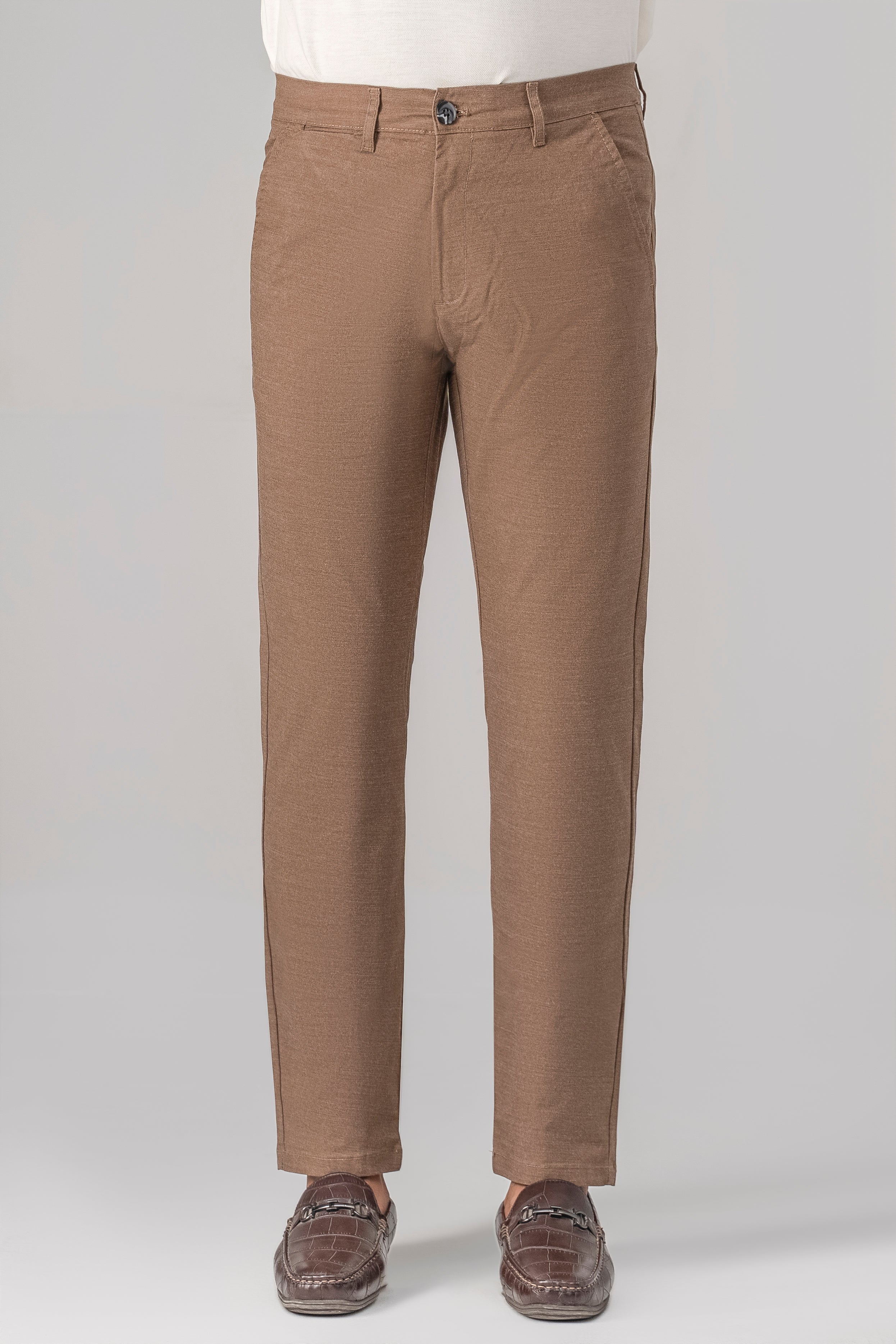 CASUAL PANT CROSS POCKET BROWN