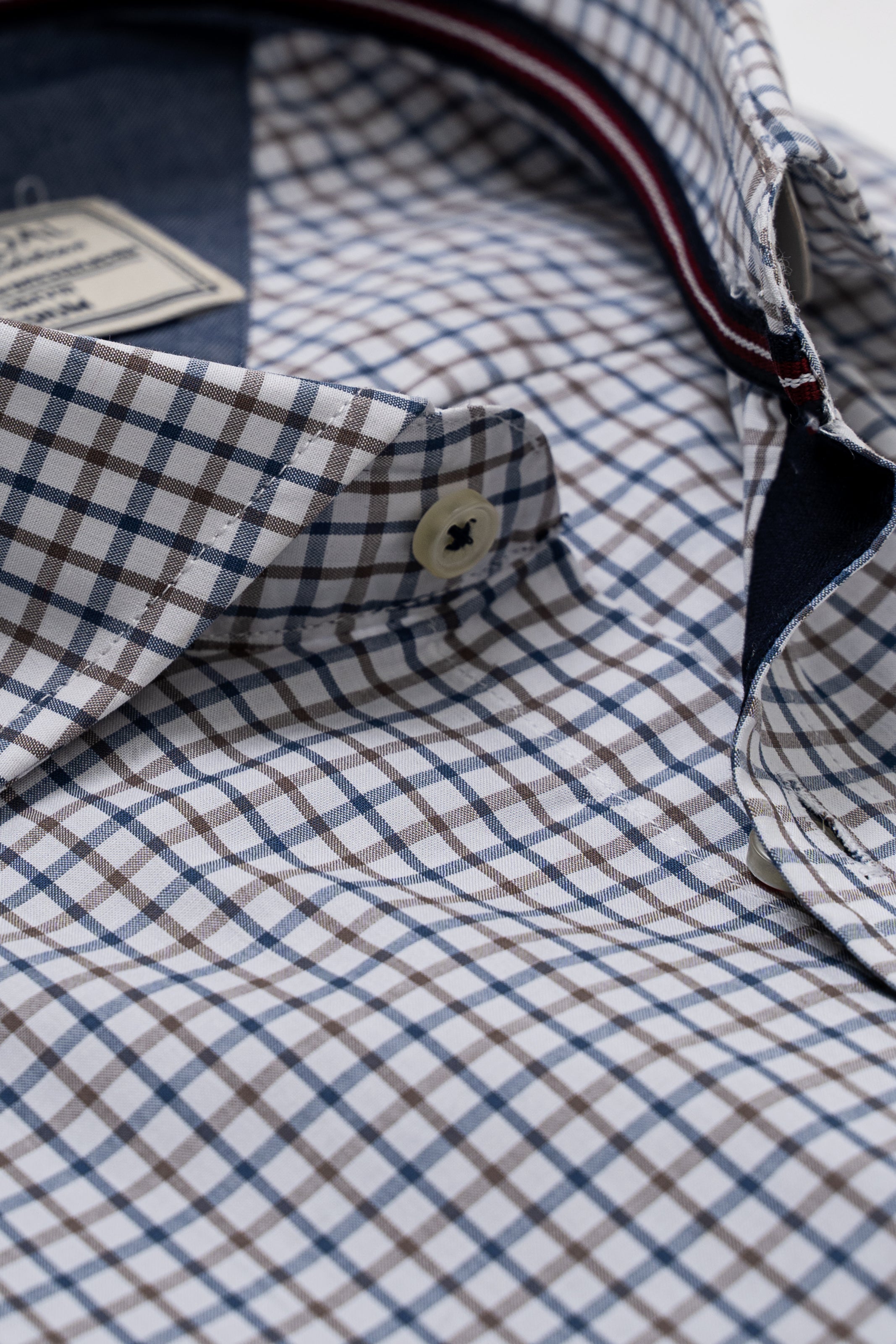 LIMITED EDITION SHIRTS KHAKI WHITE CHECK