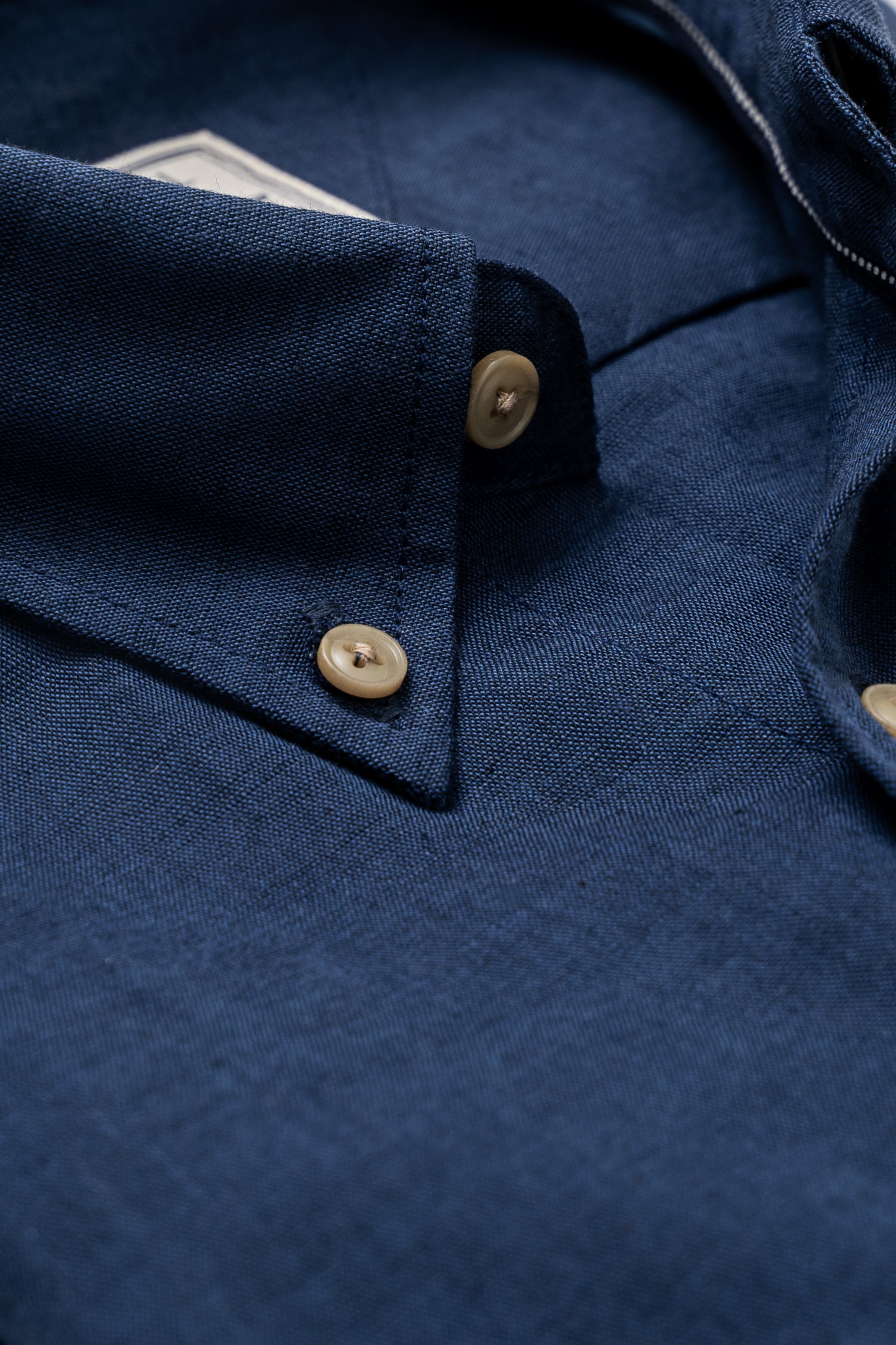 LIMITED EDITION LINEN FABRIC SHIRT DARK NAVY