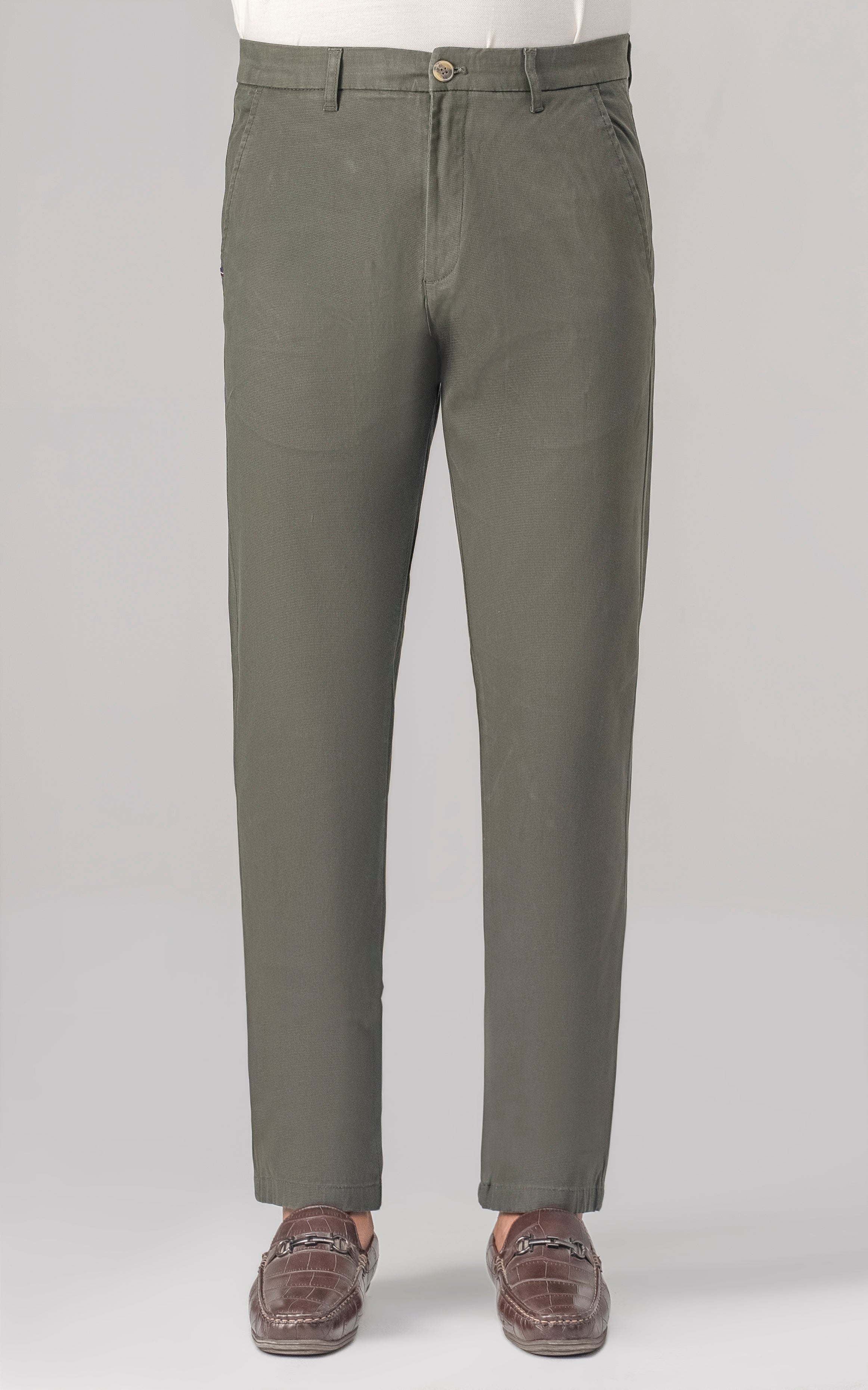 CASUAL PANT CROSS POCKET DARK OLIVE