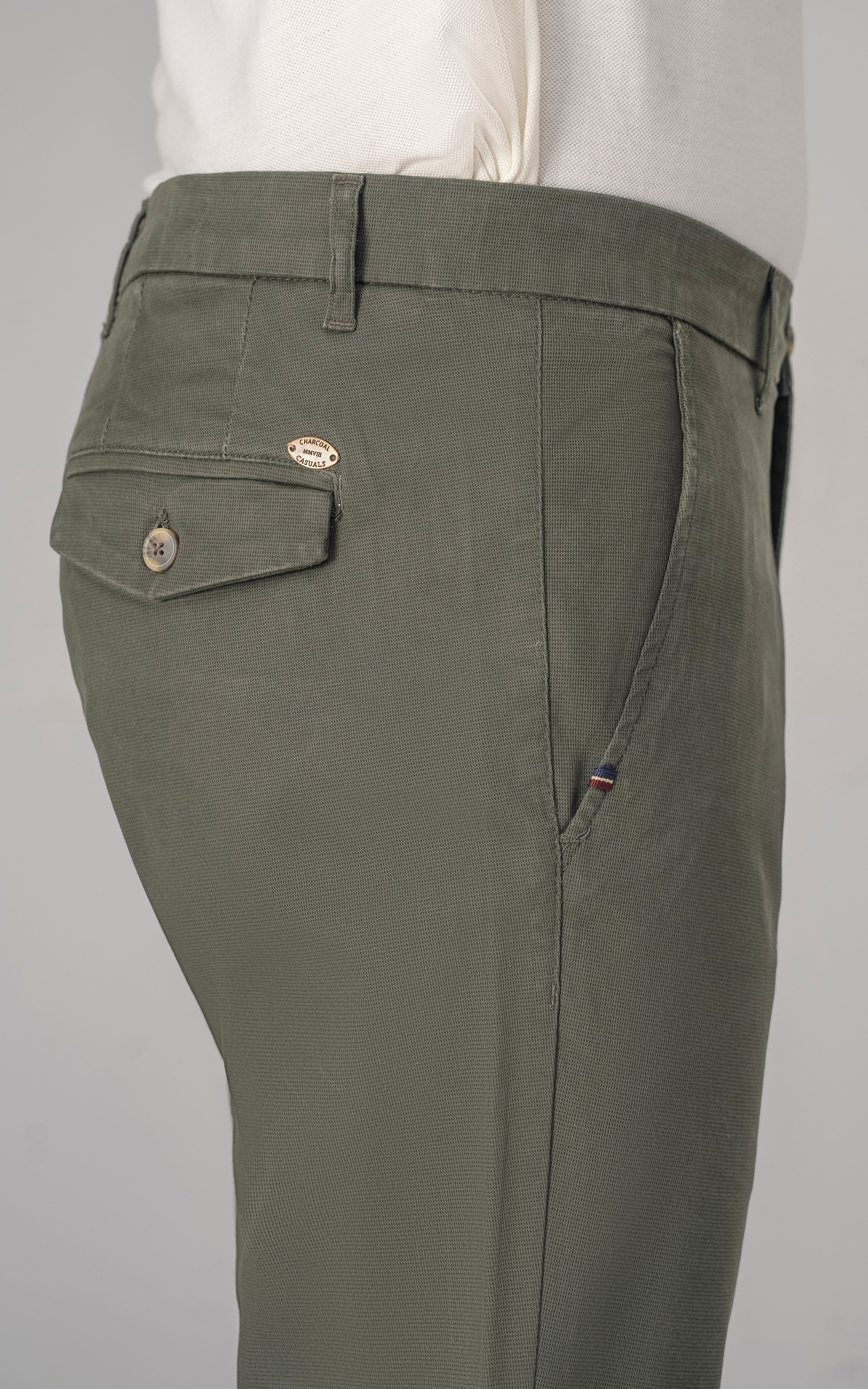 CASUAL PANT CROSS POCKET DARK OLIVE