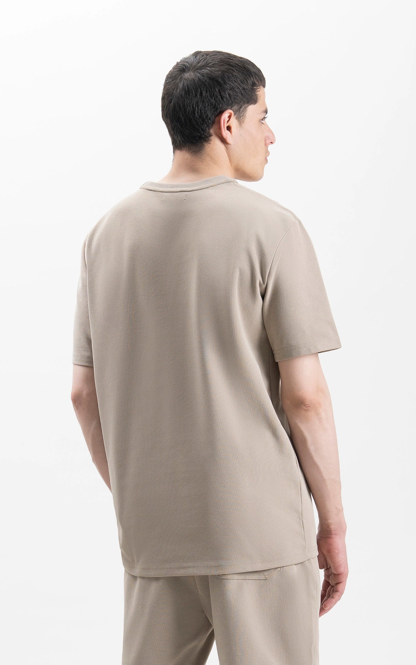 CREW NECK OVERSIZED T-SHIRT KHAKI