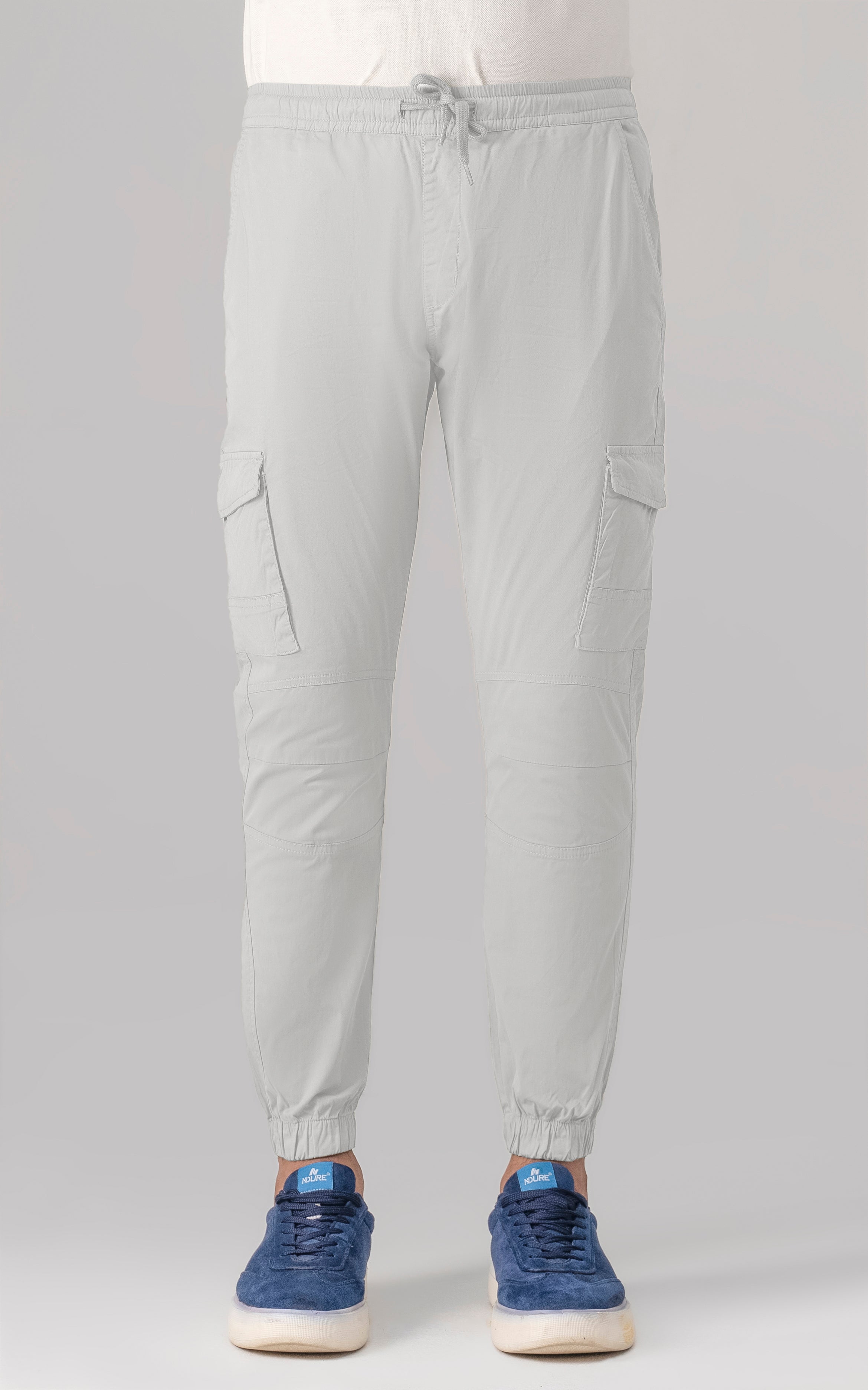 CASUAL JOGGER TROUSER ECRU WHITE