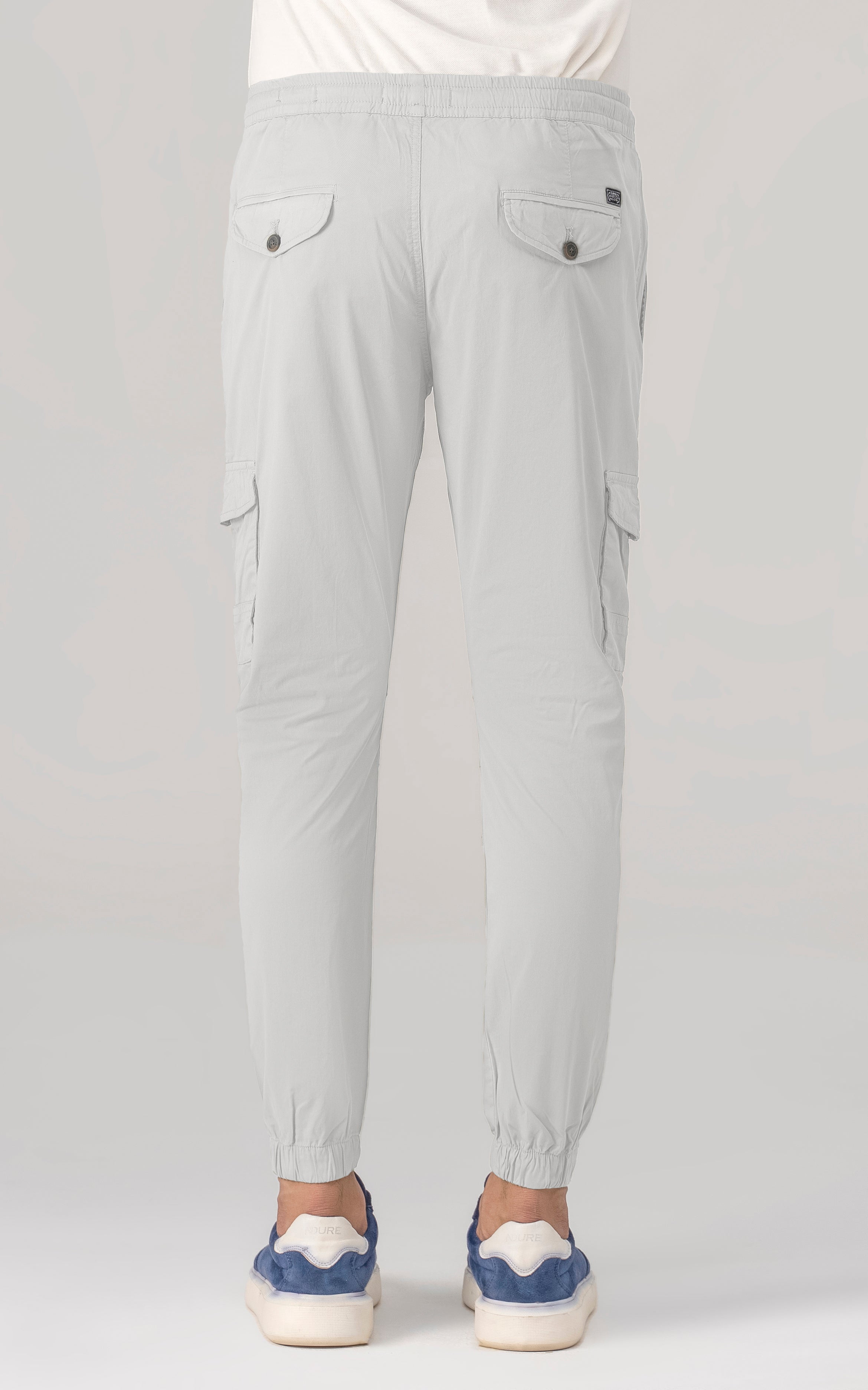CASUAL JOGGER TROUSER ECRU WHITE
