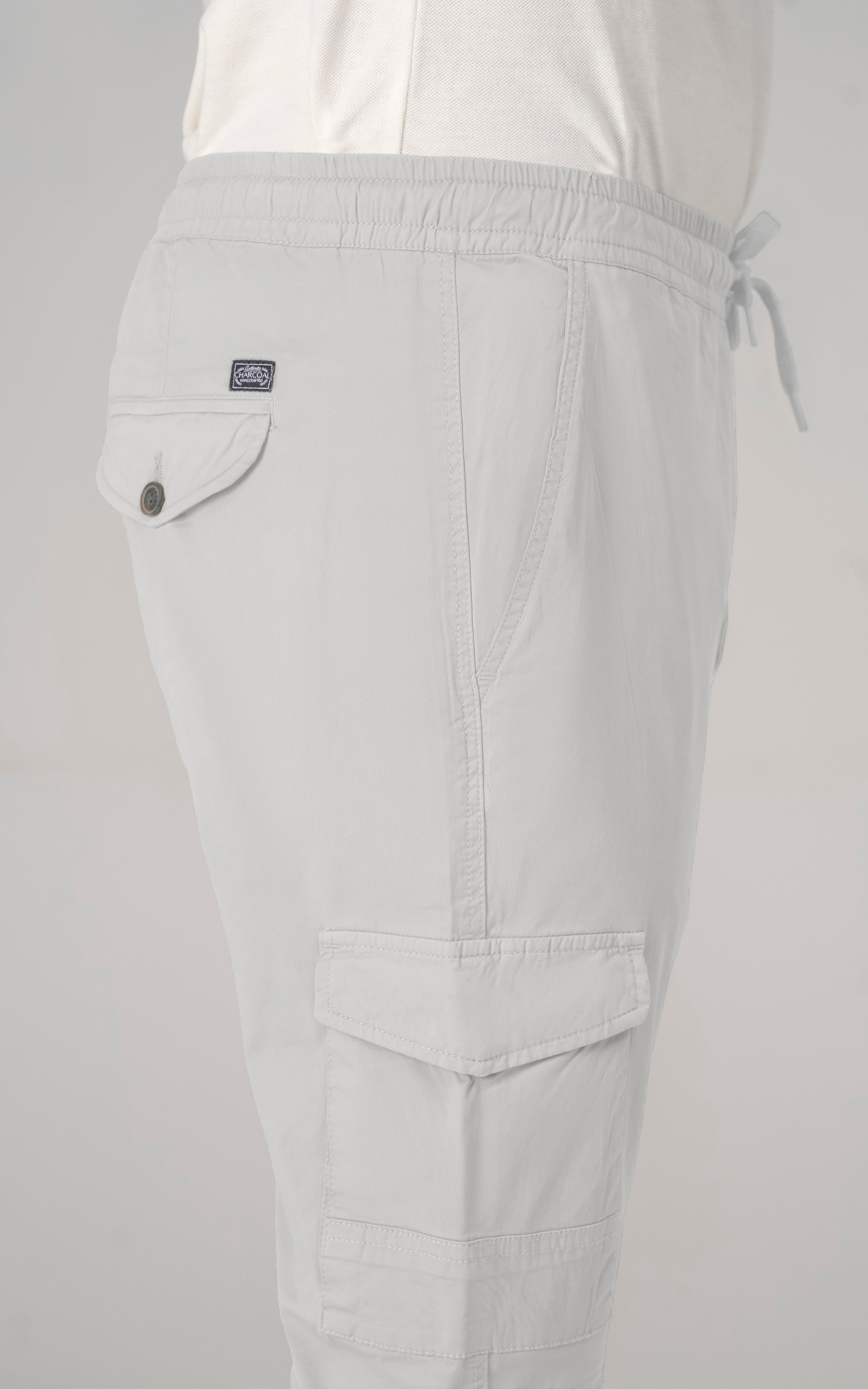 CASUAL JOGGER TROUSER ECRU WHITE