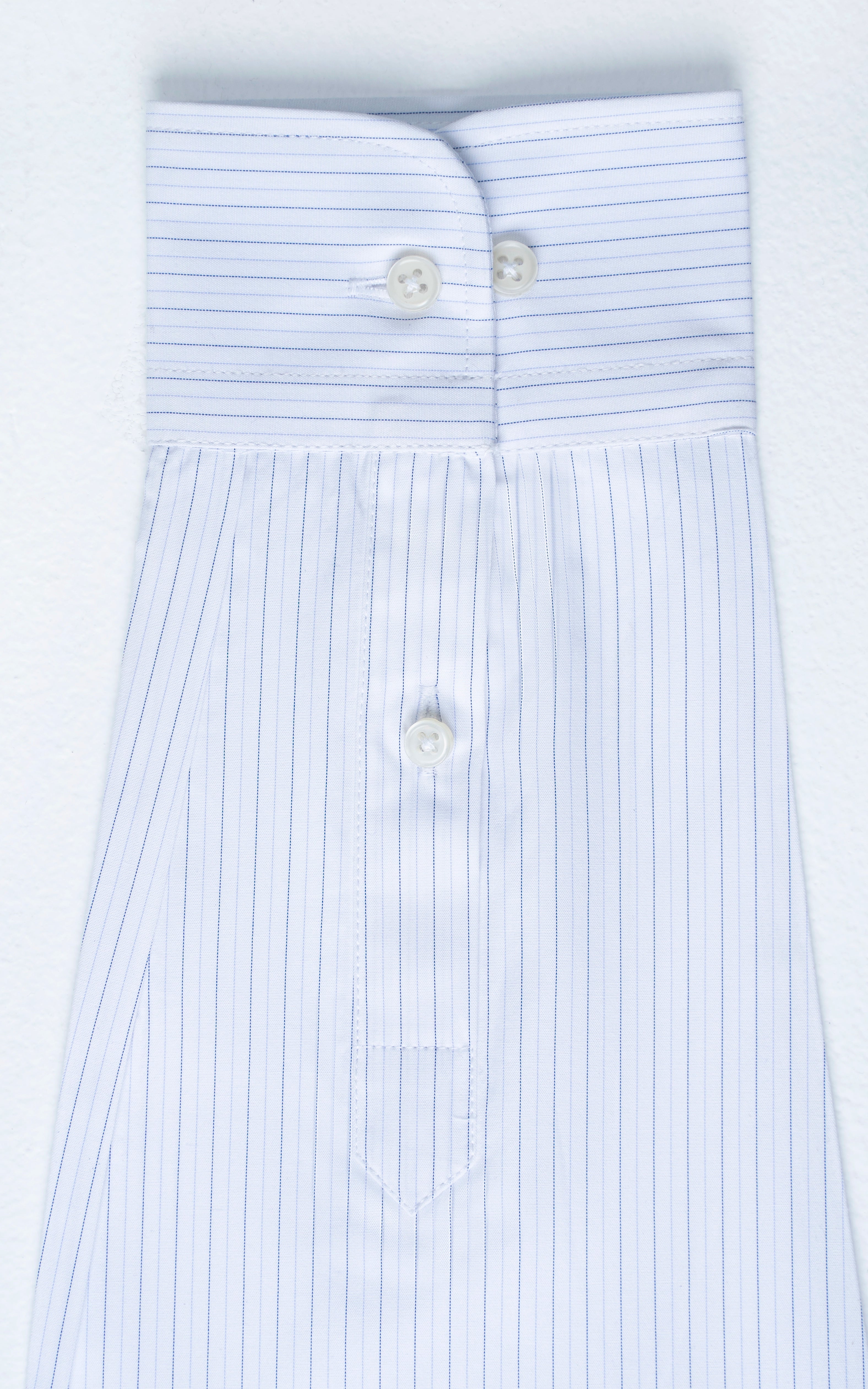 SEMI FORMAL SMART FIT STRIPED SHIRT WHITE BLUE