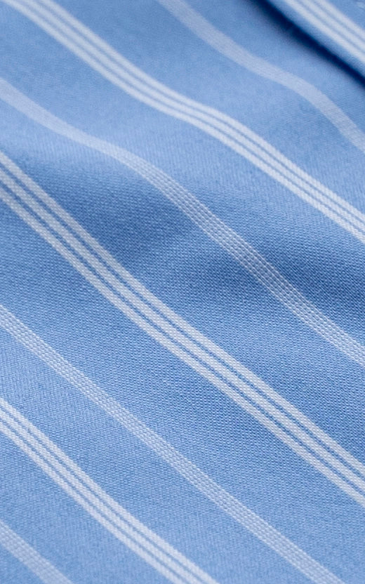 SEMI FORMAL SMART FIT STRIPED SHIRT BLUE WHITE