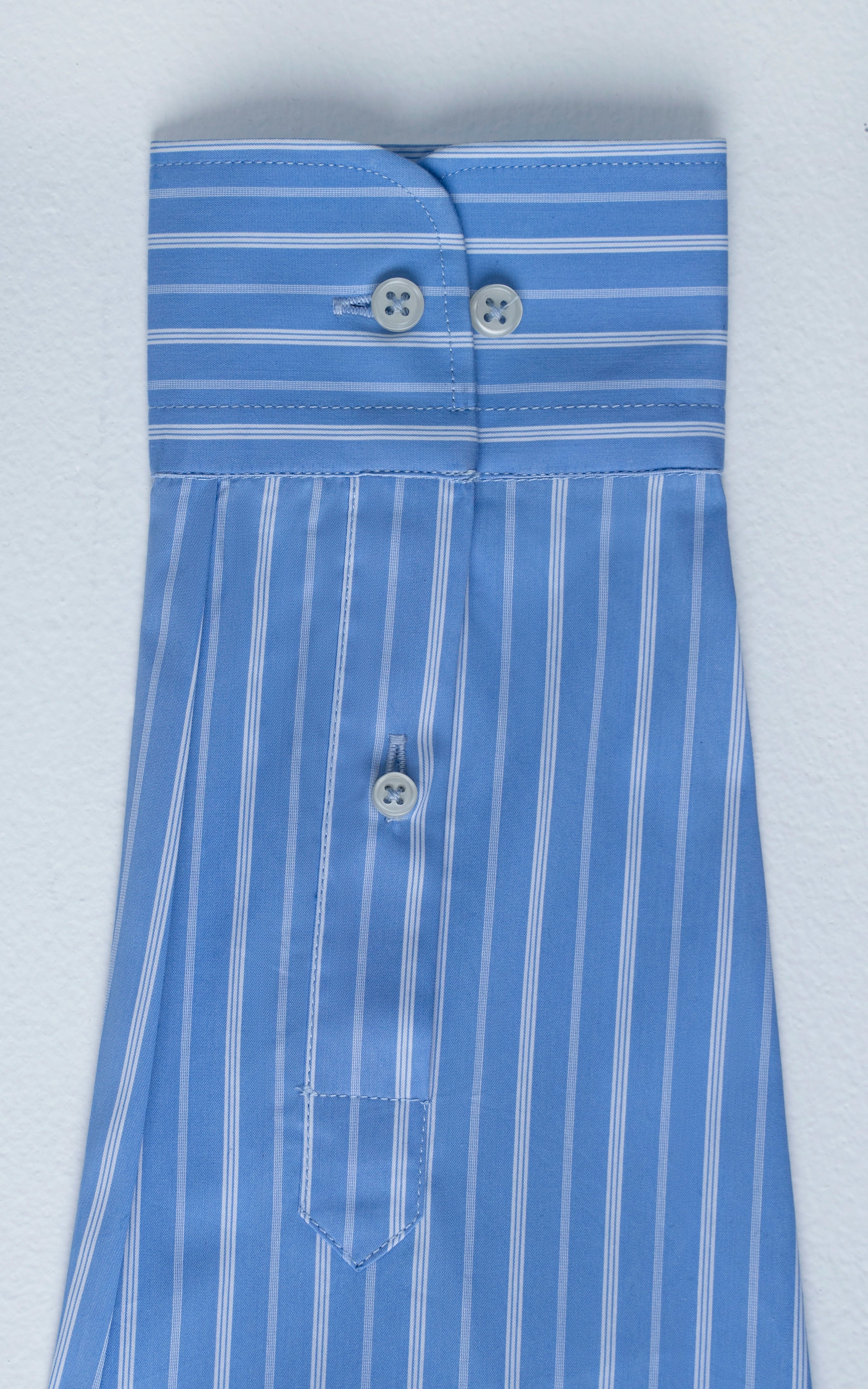 SEMI FORMAL SMART FIT STRIPED SHIRT BLUE WHITE