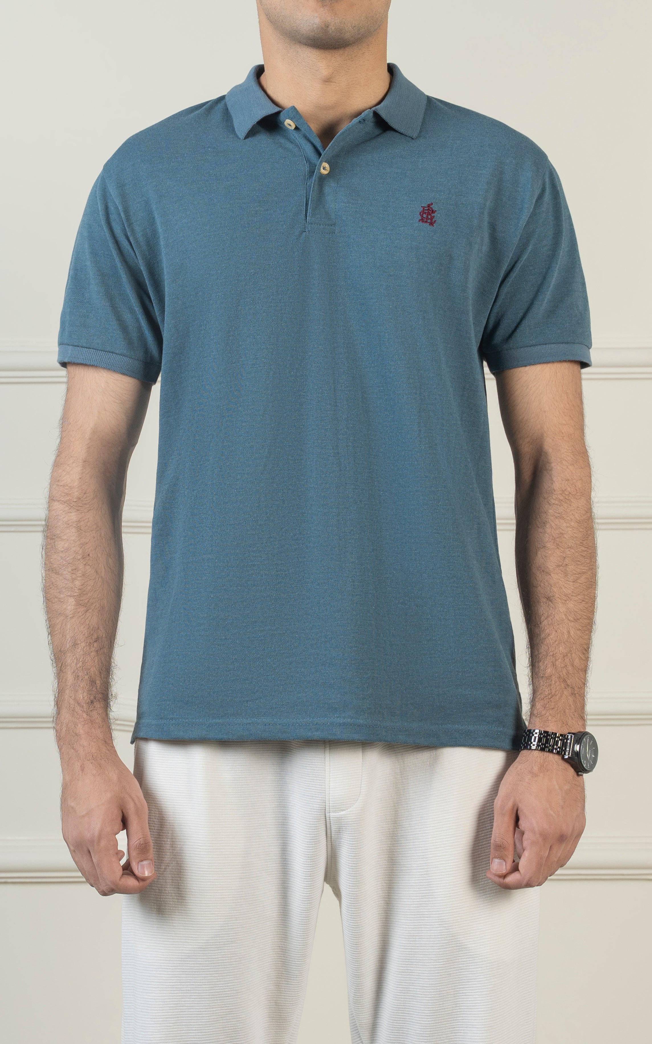 SMART FIT POLO TEAL BLUE