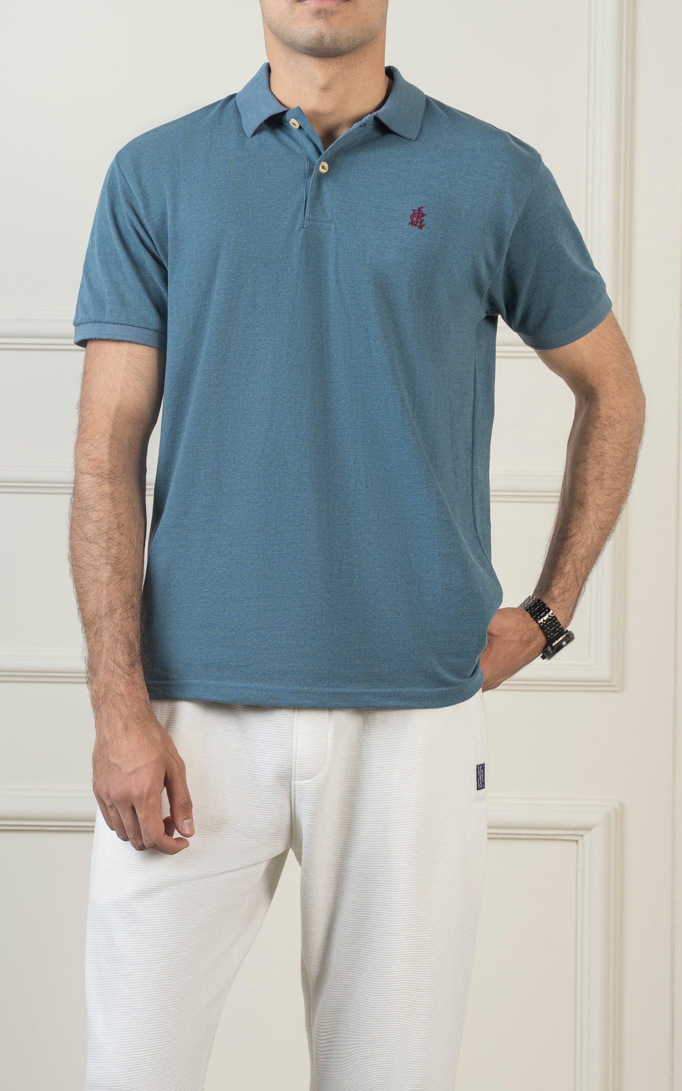 SMART FIT POLO TEAL BLUE