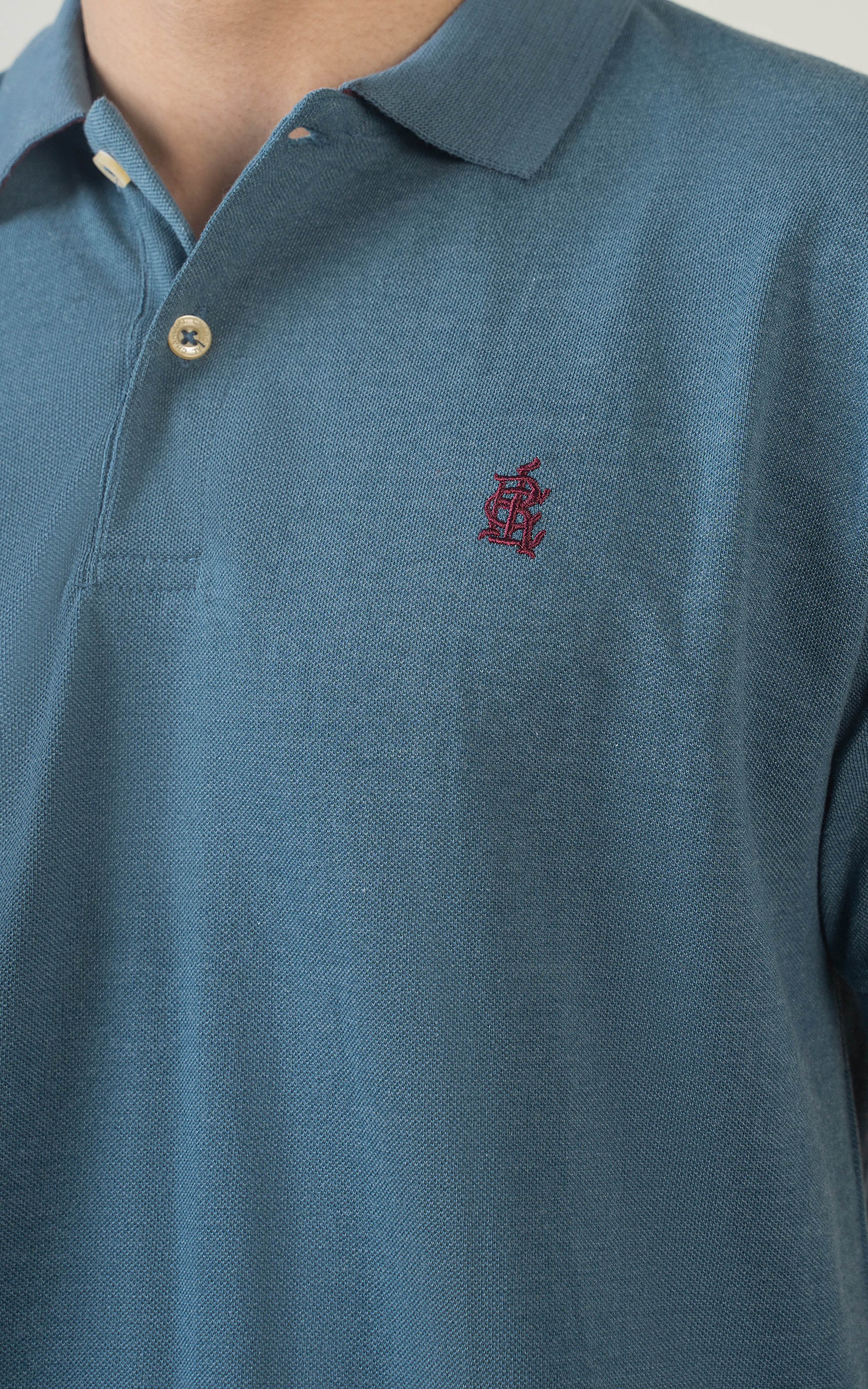 SMART FIT POLO TEAL BLUE