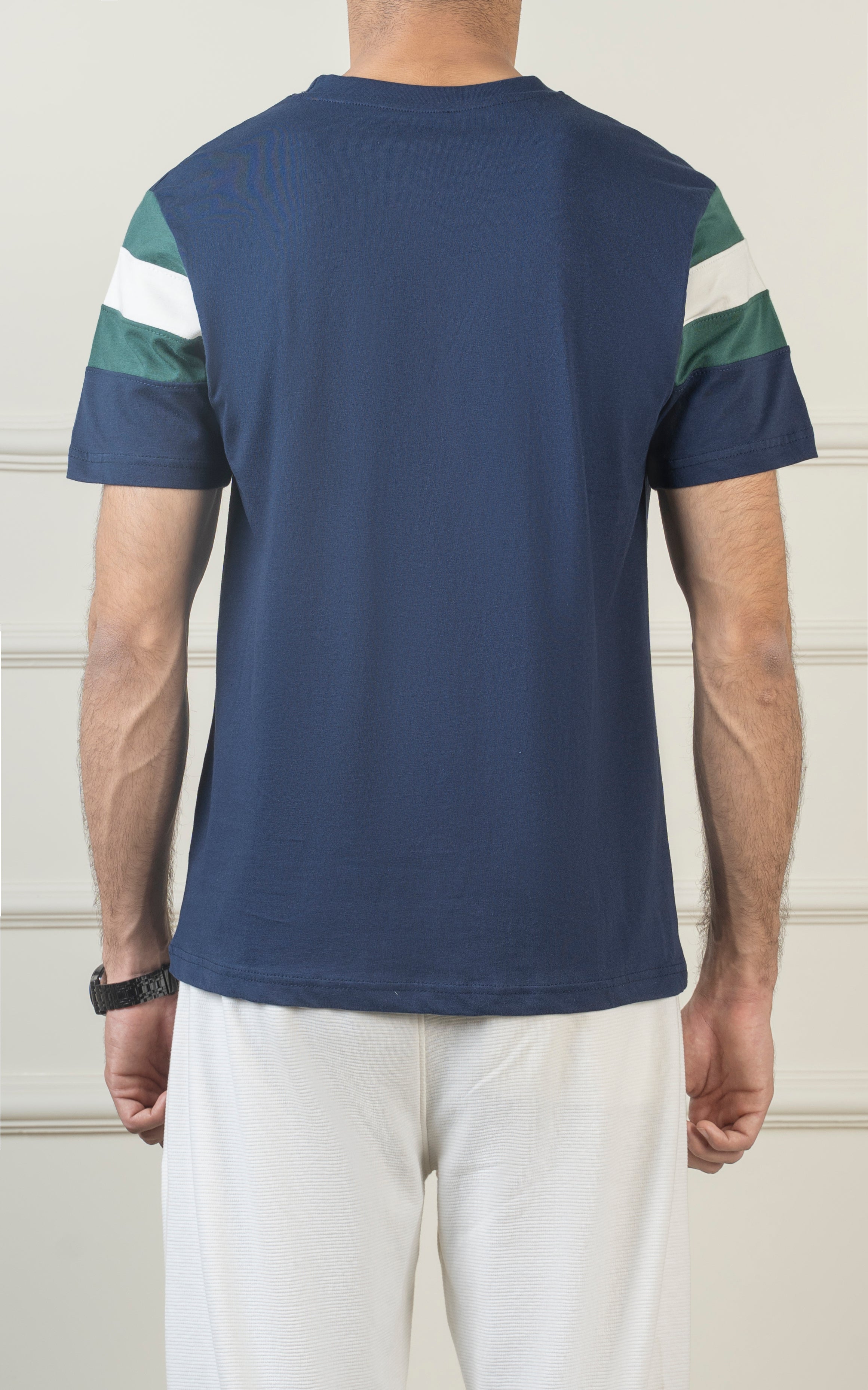 ROUND NECK T SHIRT NAVY