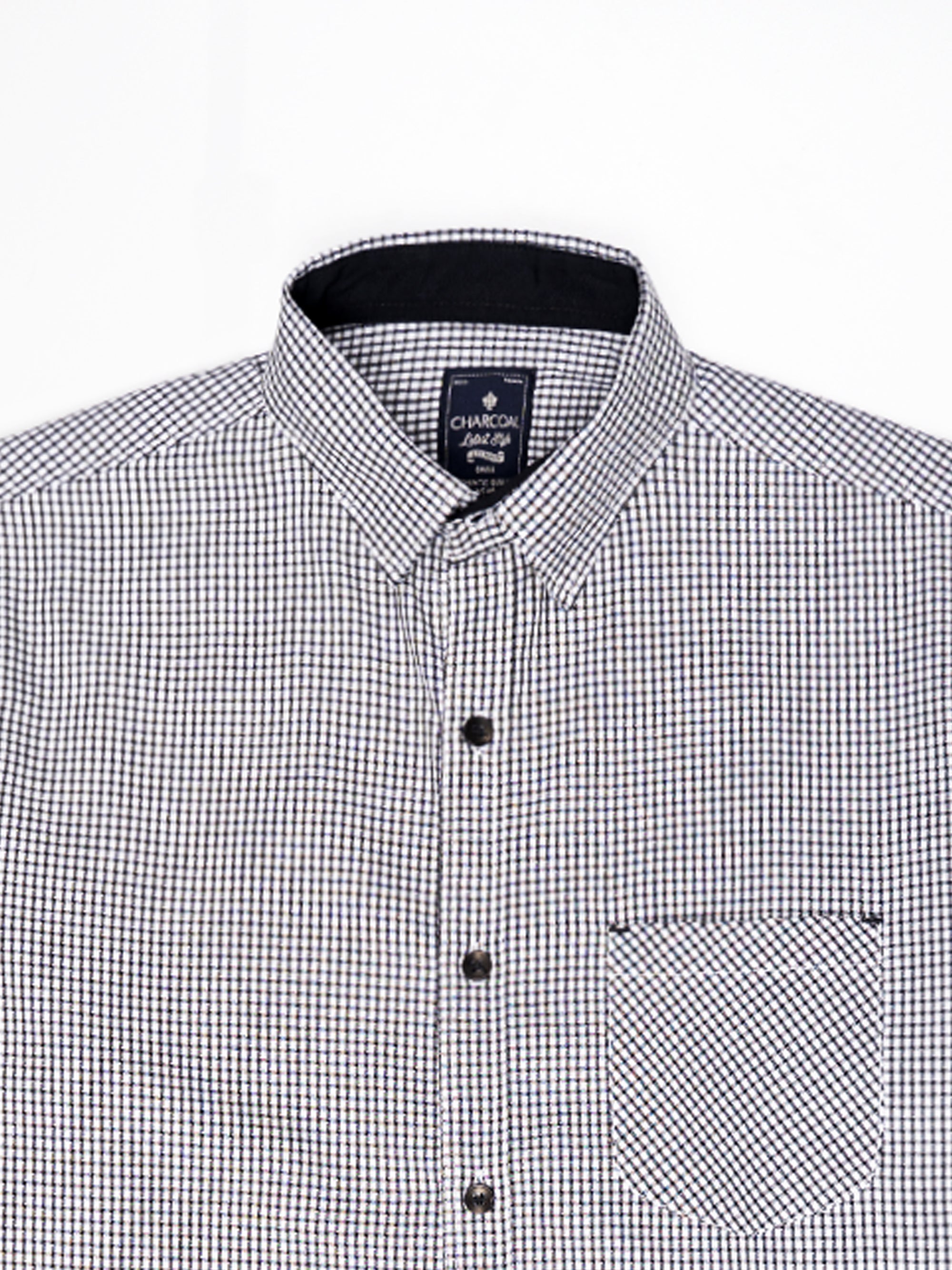 CASUAL SHIRT BLACK WHITE