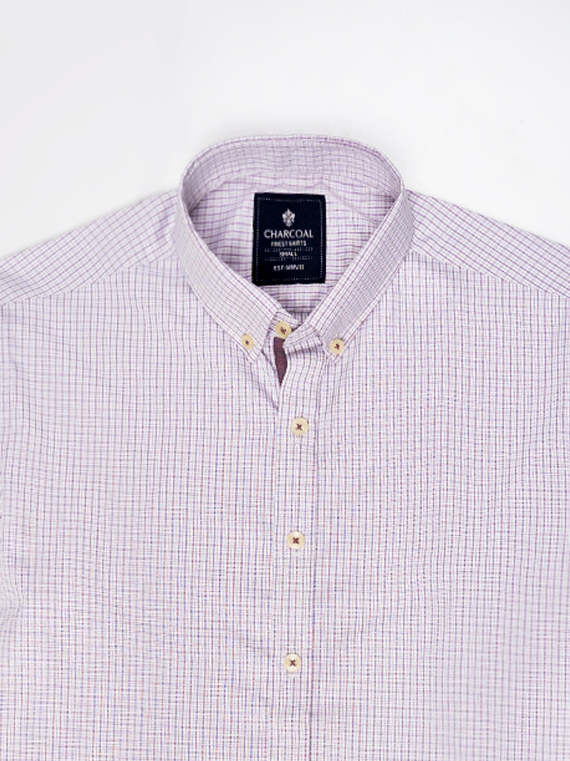 SEMI FORMAL SHIRTS MAGENTA / WHITE