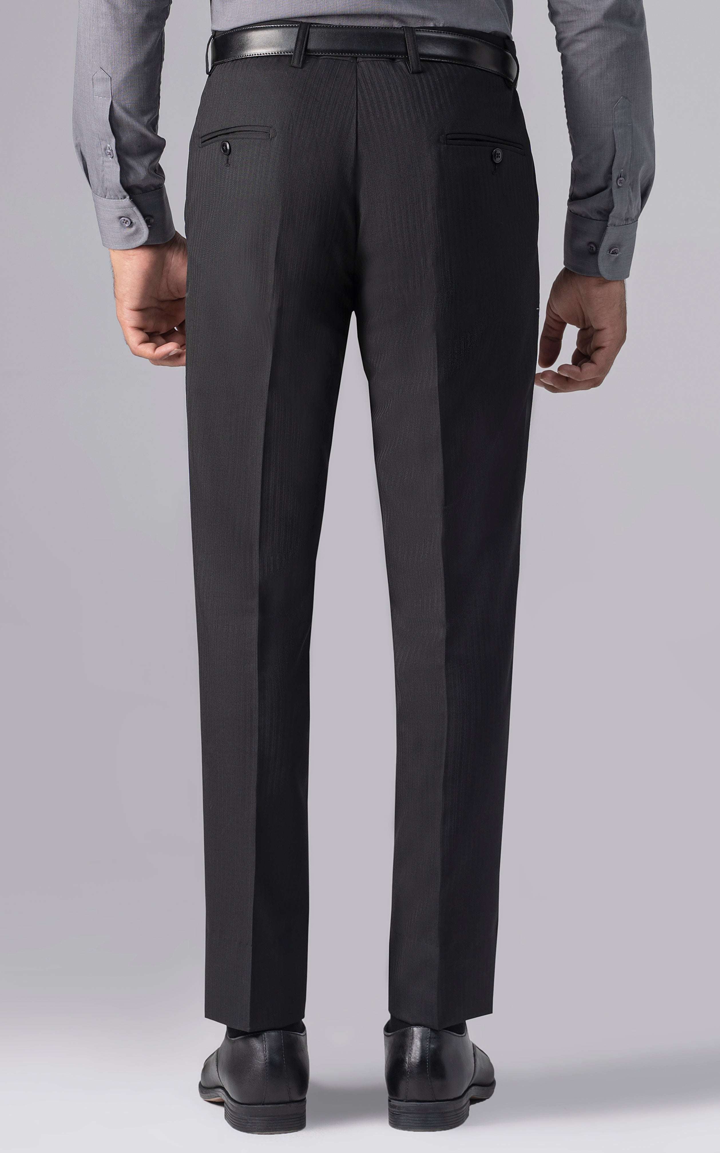 DRESS PANT SLIM FIT BLACK TEXTURE