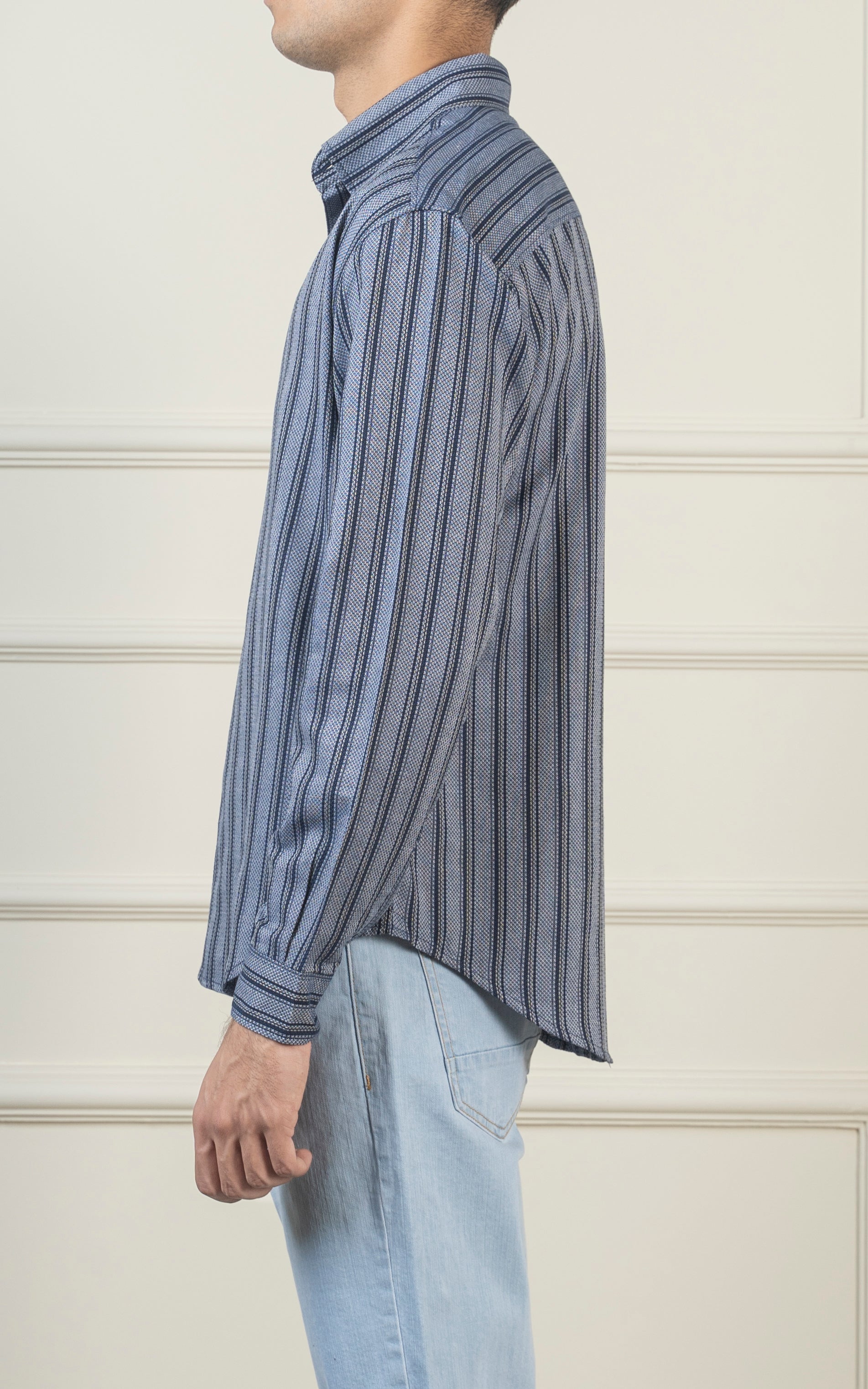 REGULAR COLLAR SHIRT NAVY