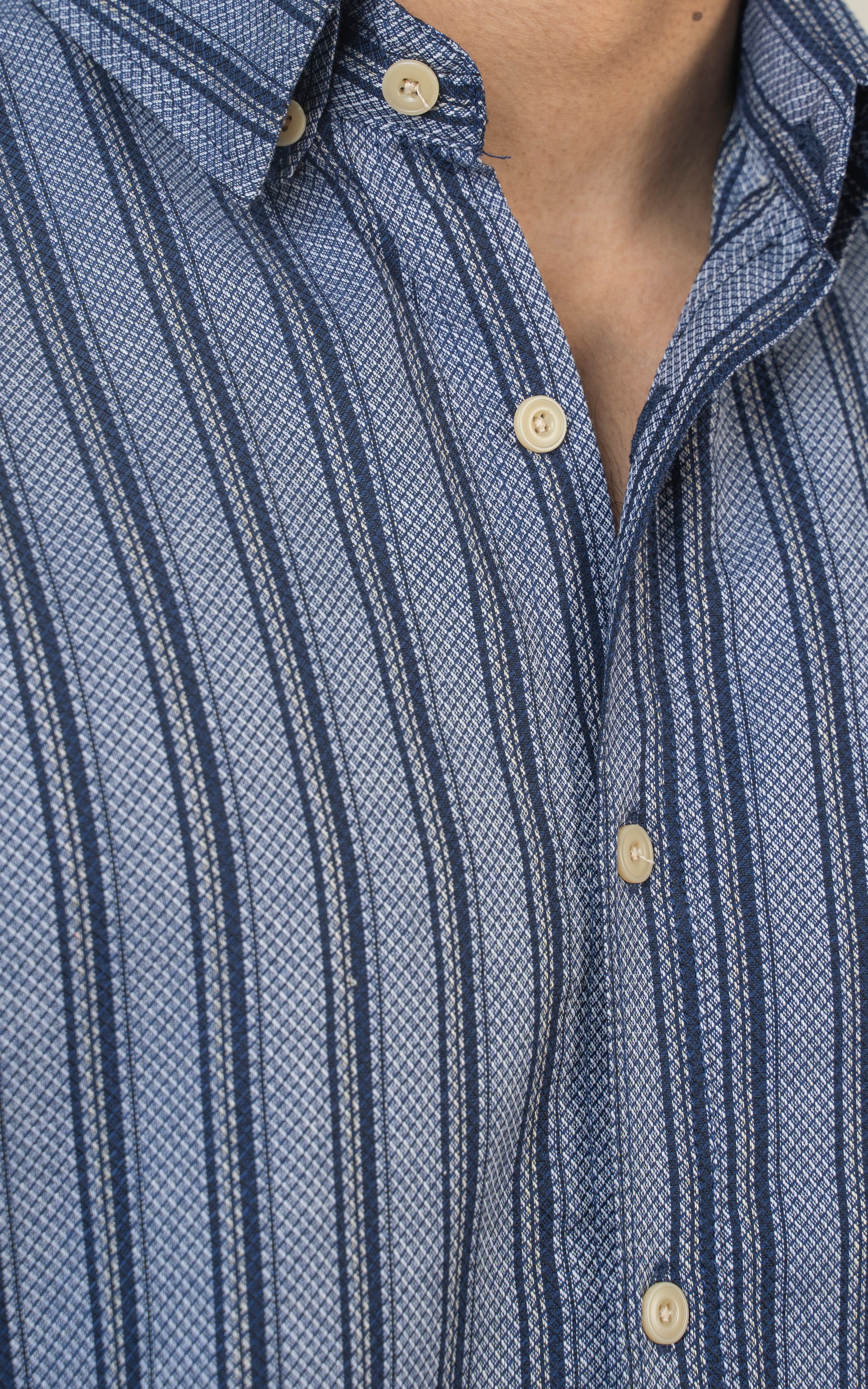 REGULAR COLLAR SHIRT NAVY