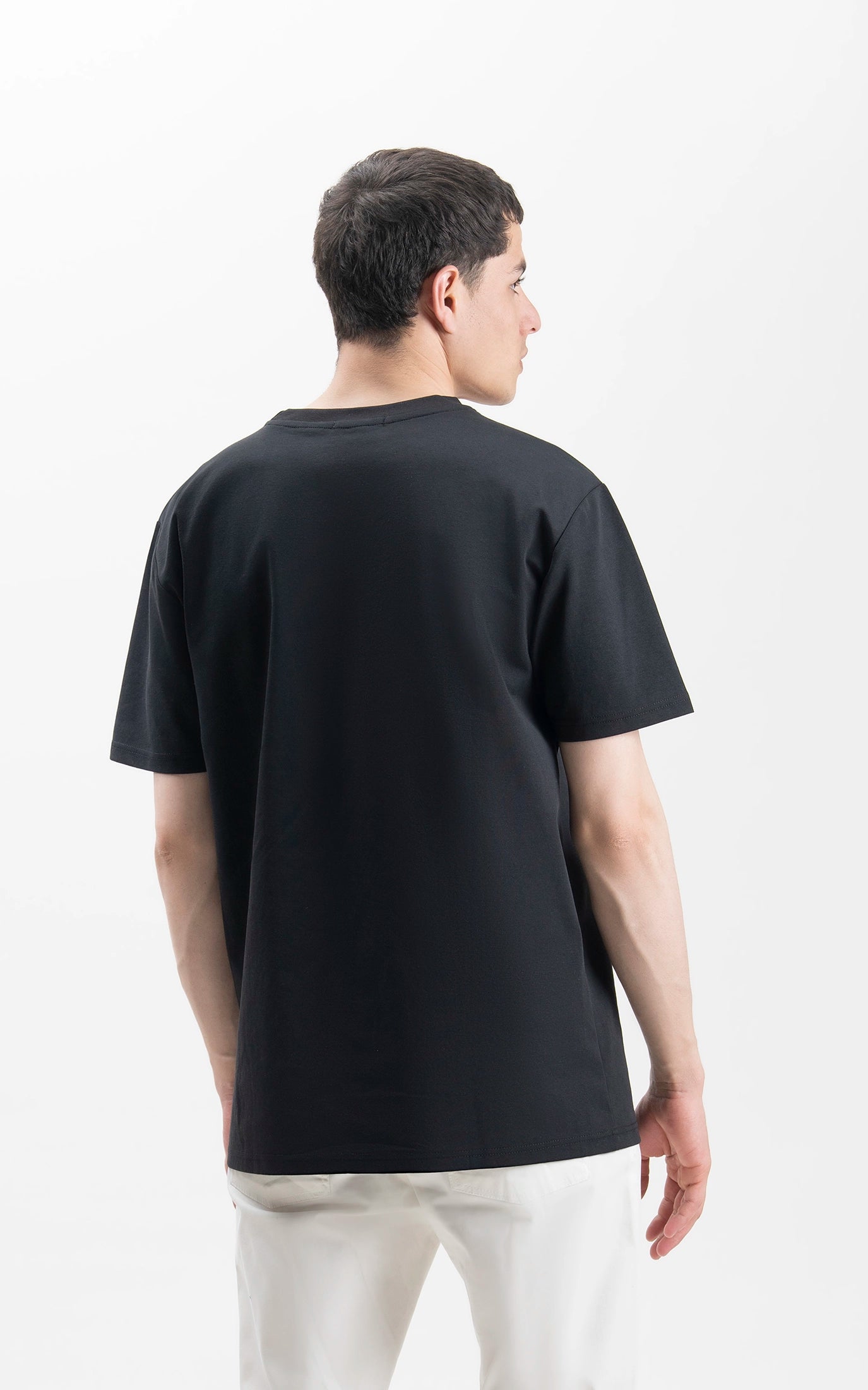 OVERSIZE FIT CREW NECK T-SHIRT BLACK